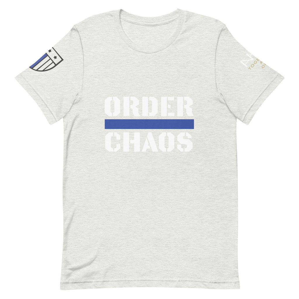 Order Over Chaos - Men's Thin Blue Line T-Shirt - American Heroes Apparel