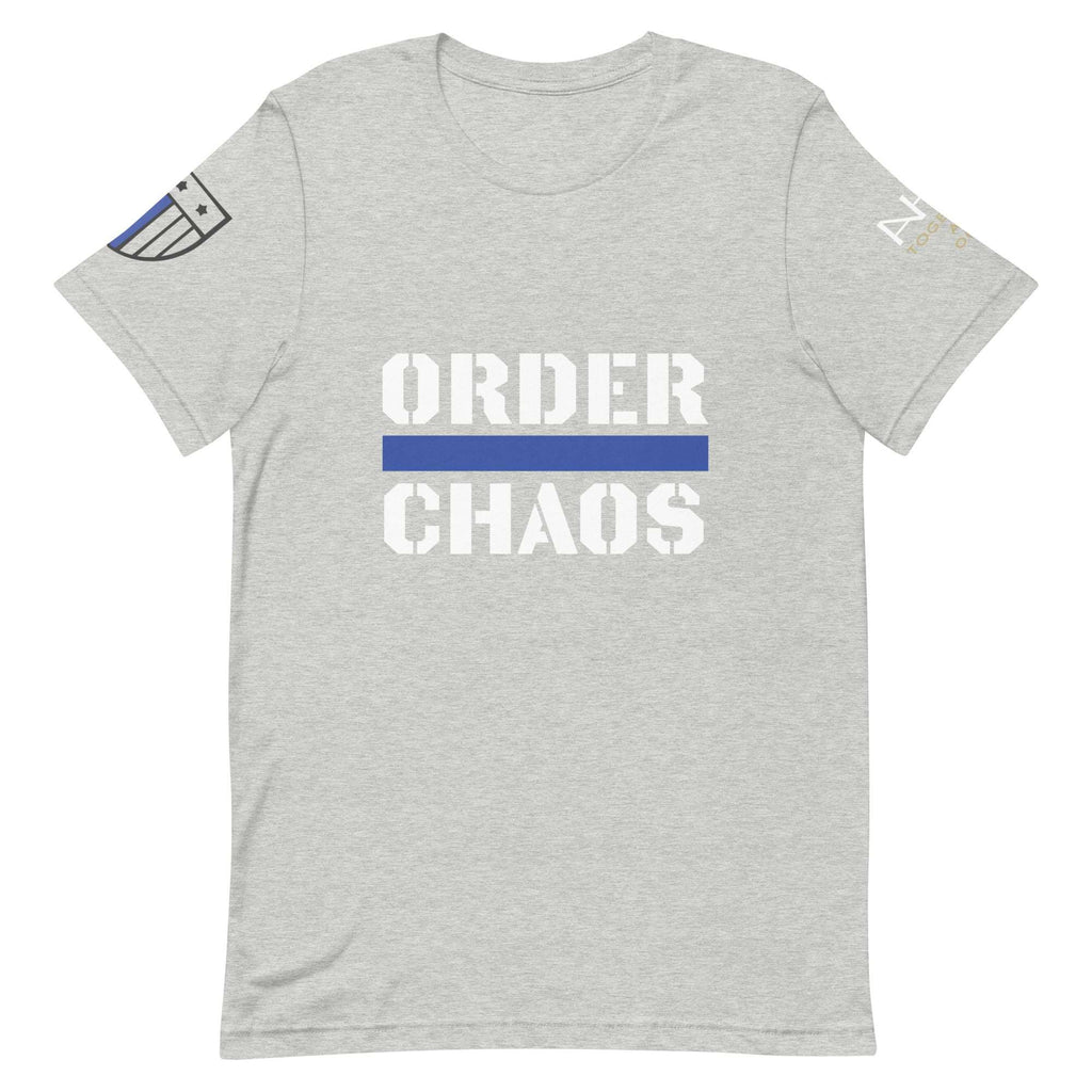 Order Over Chaos - Men's Thin Blue Line T-Shirt - American Heroes Apparel