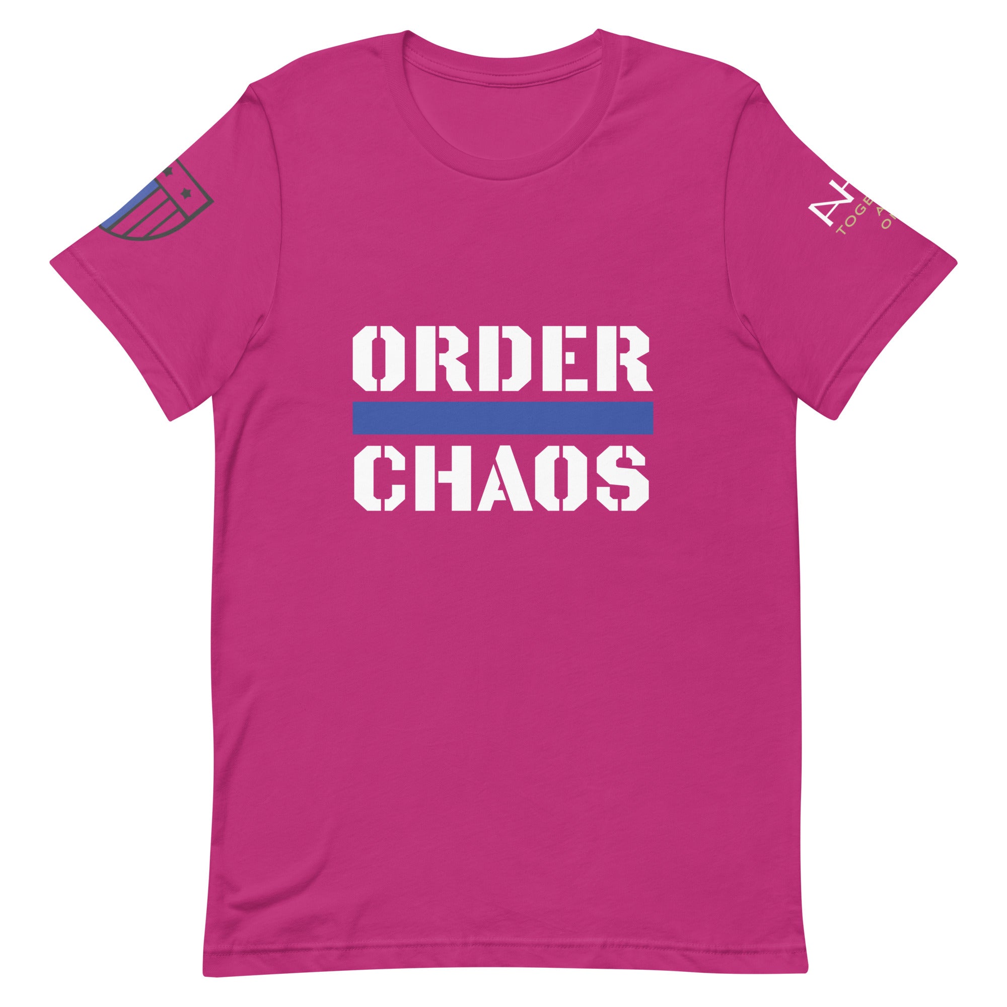 Order Over Chaos - Men's Thin Blue Line T-Shirt - American Heroes Apparel