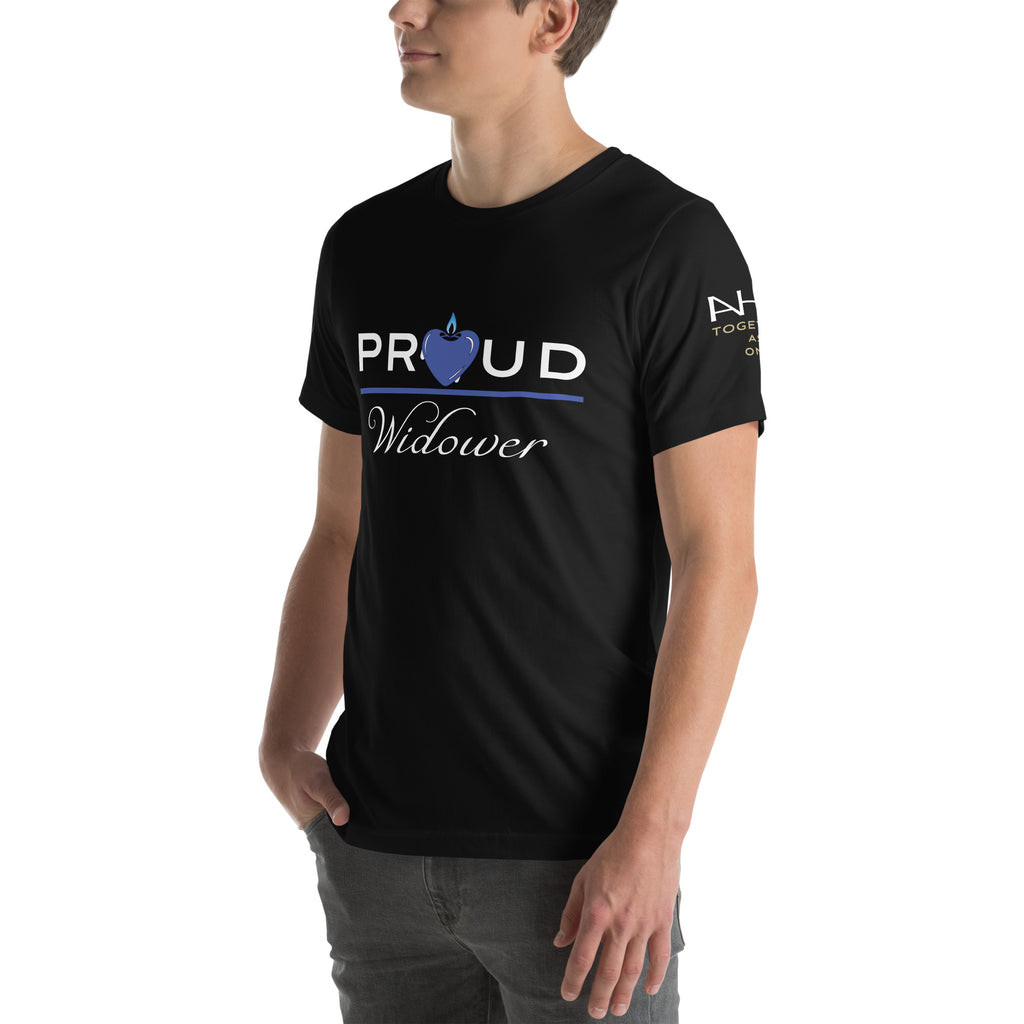 Proud LEO Widower - Men's T-Shirt - American Heroes Apparel