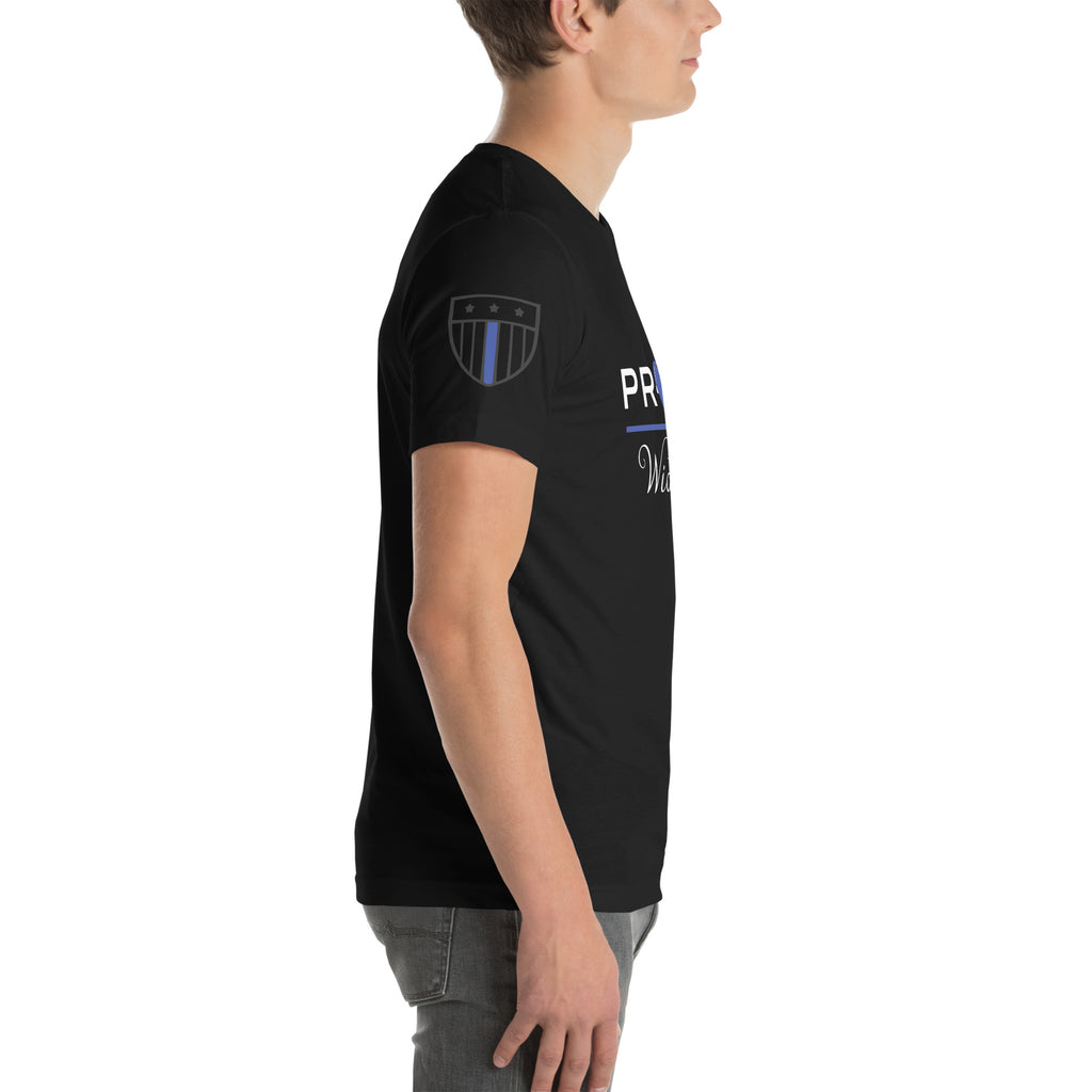 Proud LEO Widower - Men's T-Shirt - American Heroes Apparel