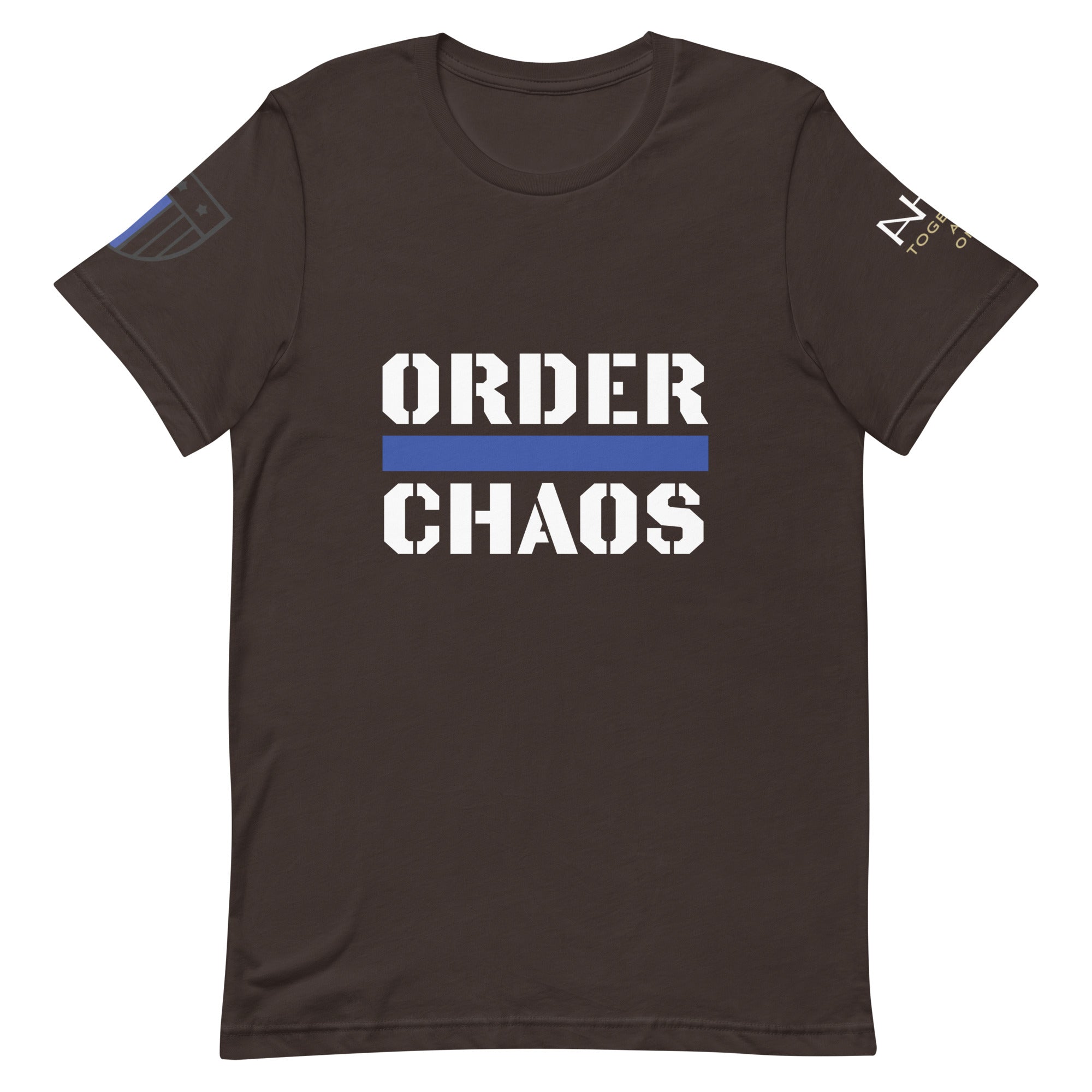 Order Over Chaos - Men's Thin Blue Line T-Shirt - American Heroes Apparel
