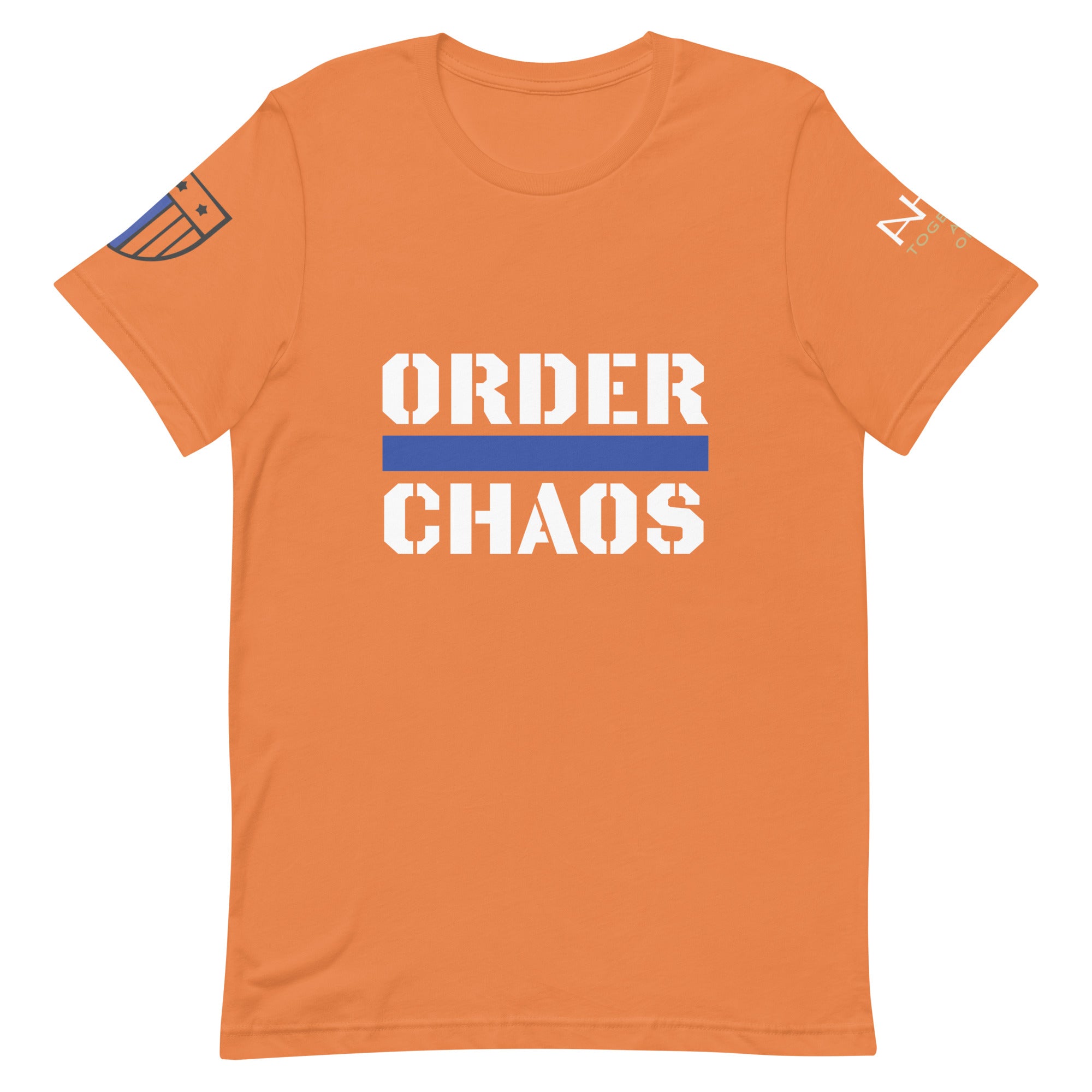 Order Over Chaos - Men's Thin Blue Line T-Shirt - American Heroes Apparel
