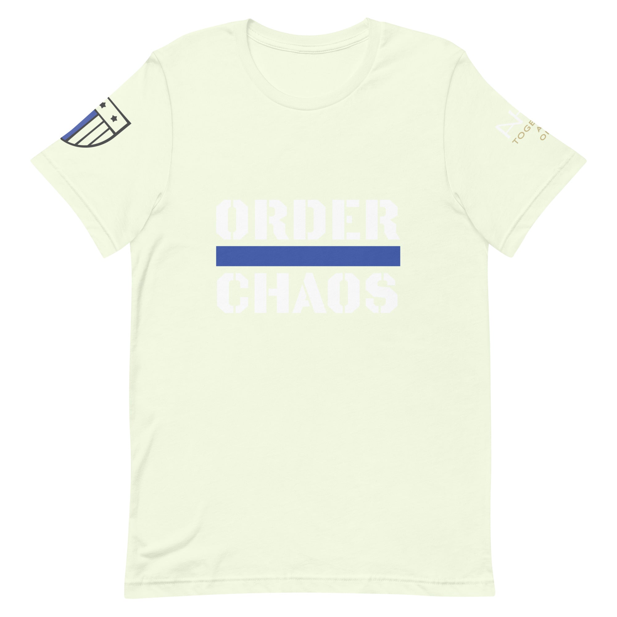 Order Over Chaos - Men's Thin Blue Line T-Shirt - American Heroes Apparel