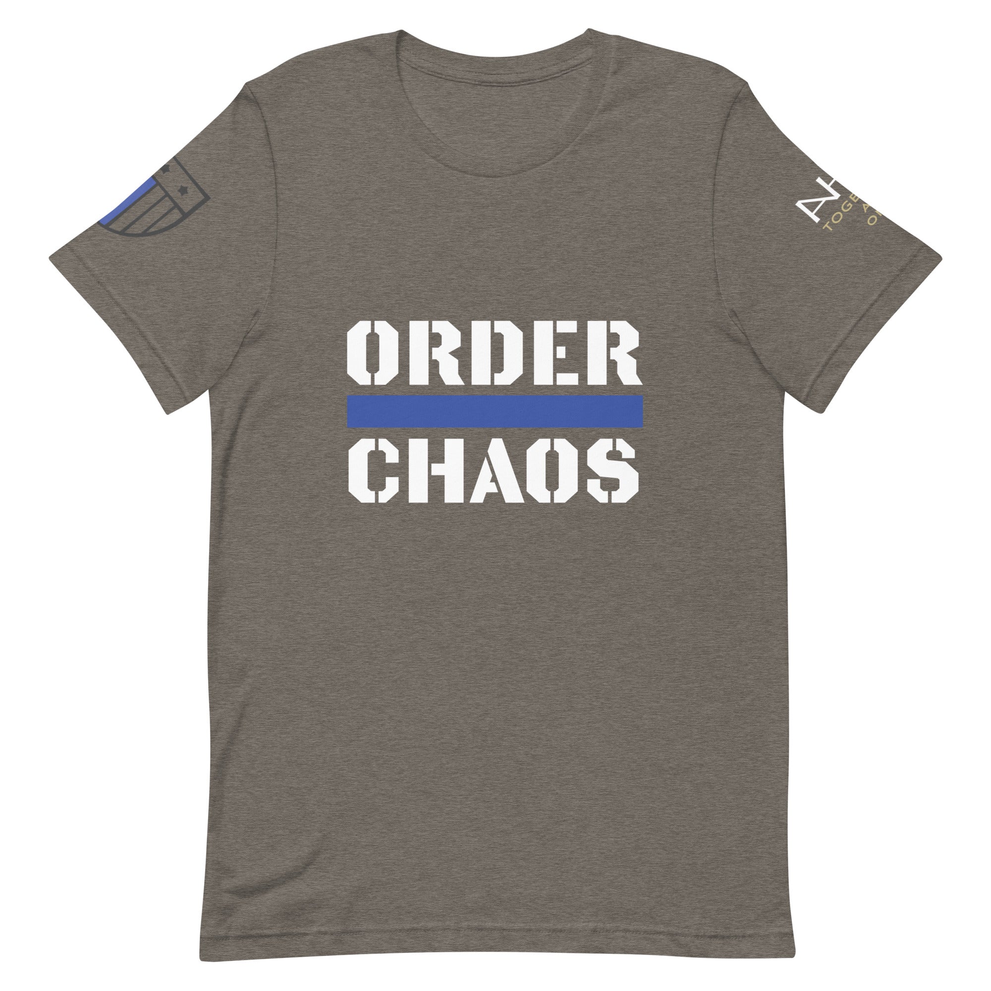 Order Over Chaos - Men's Thin Blue Line T-Shirt - American Heroes Apparel