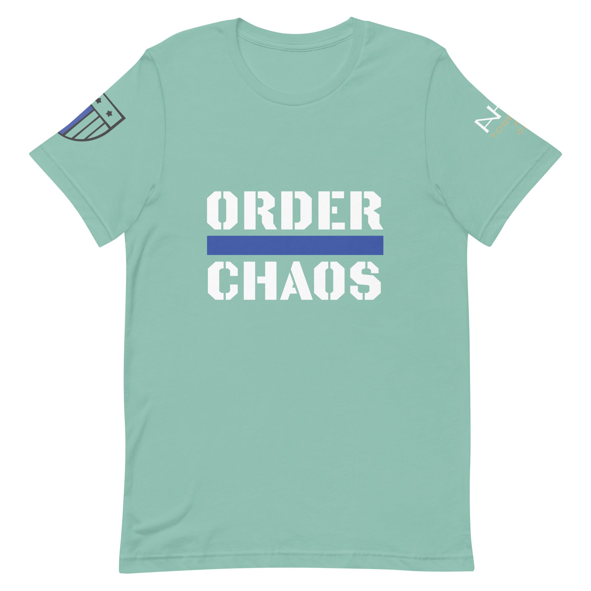 Order Over Chaos - Men's Thin Blue Line T-Shirt - American Heroes Apparel