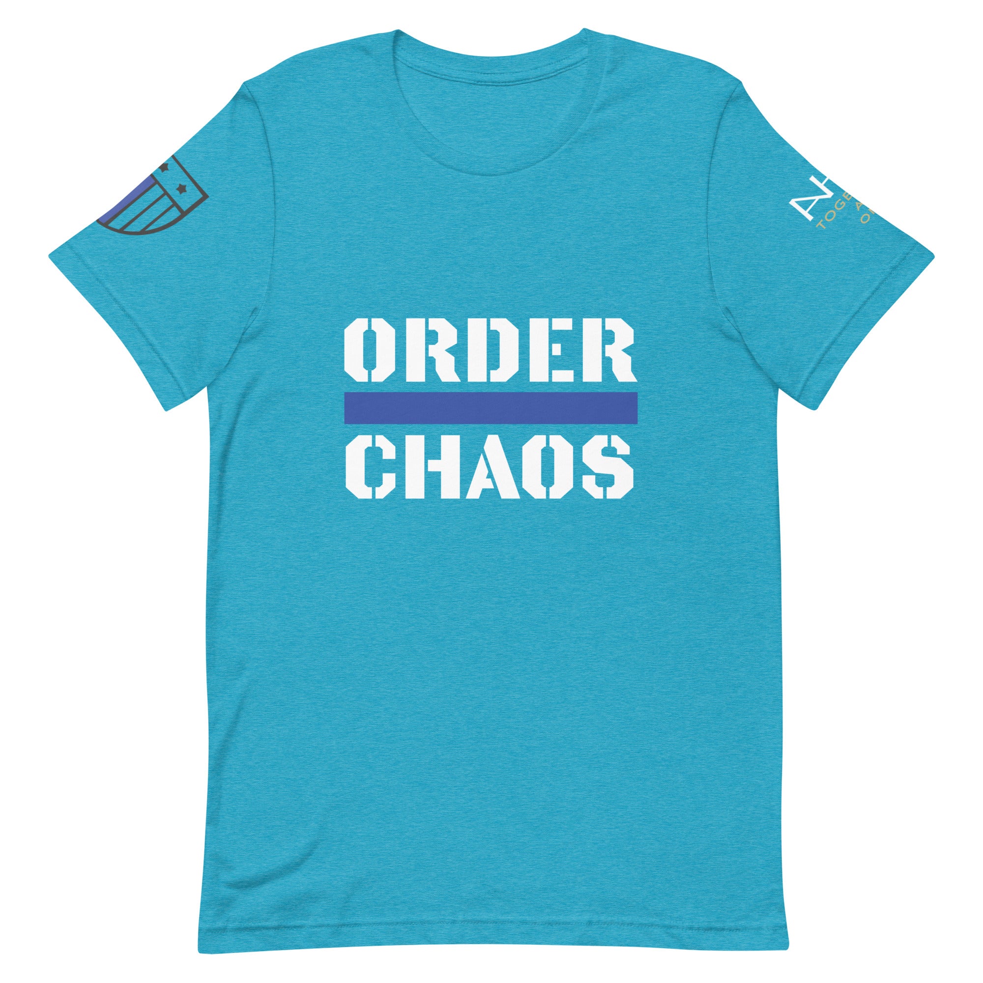 Order Over Chaos - Men's Thin Blue Line T-Shirt - American Heroes Apparel