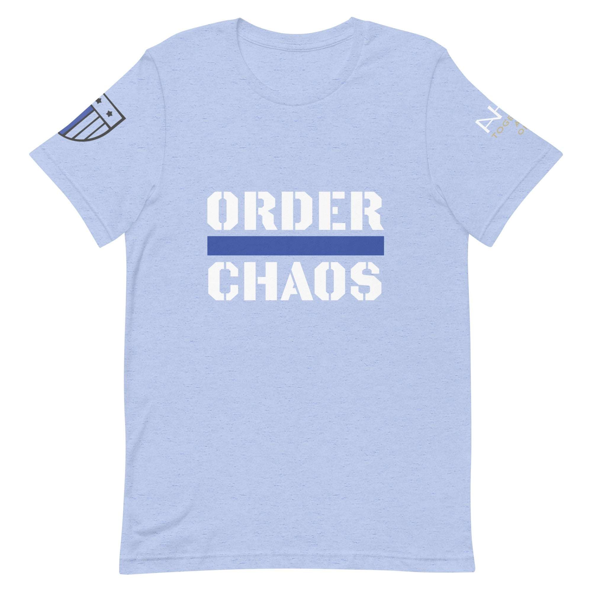 Order Over Chaos - Men's Thin Blue Line T-Shirt - American Heroes Apparel