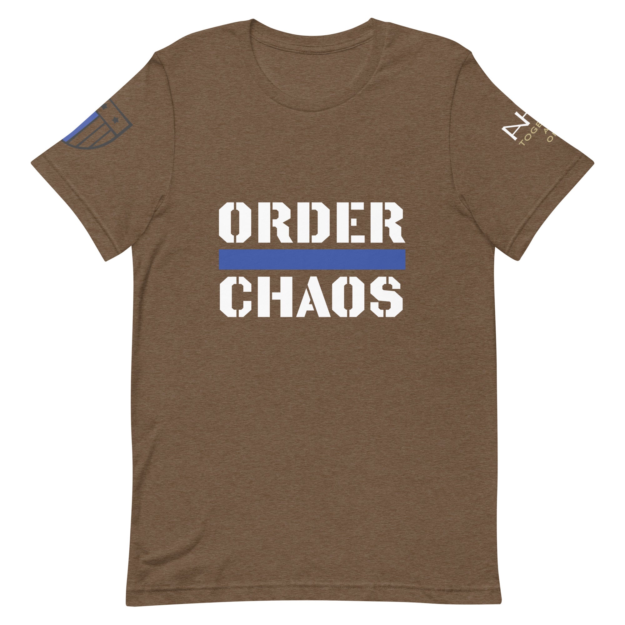 Order Over Chaos - Men's Thin Blue Line T-Shirt - American Heroes Apparel
