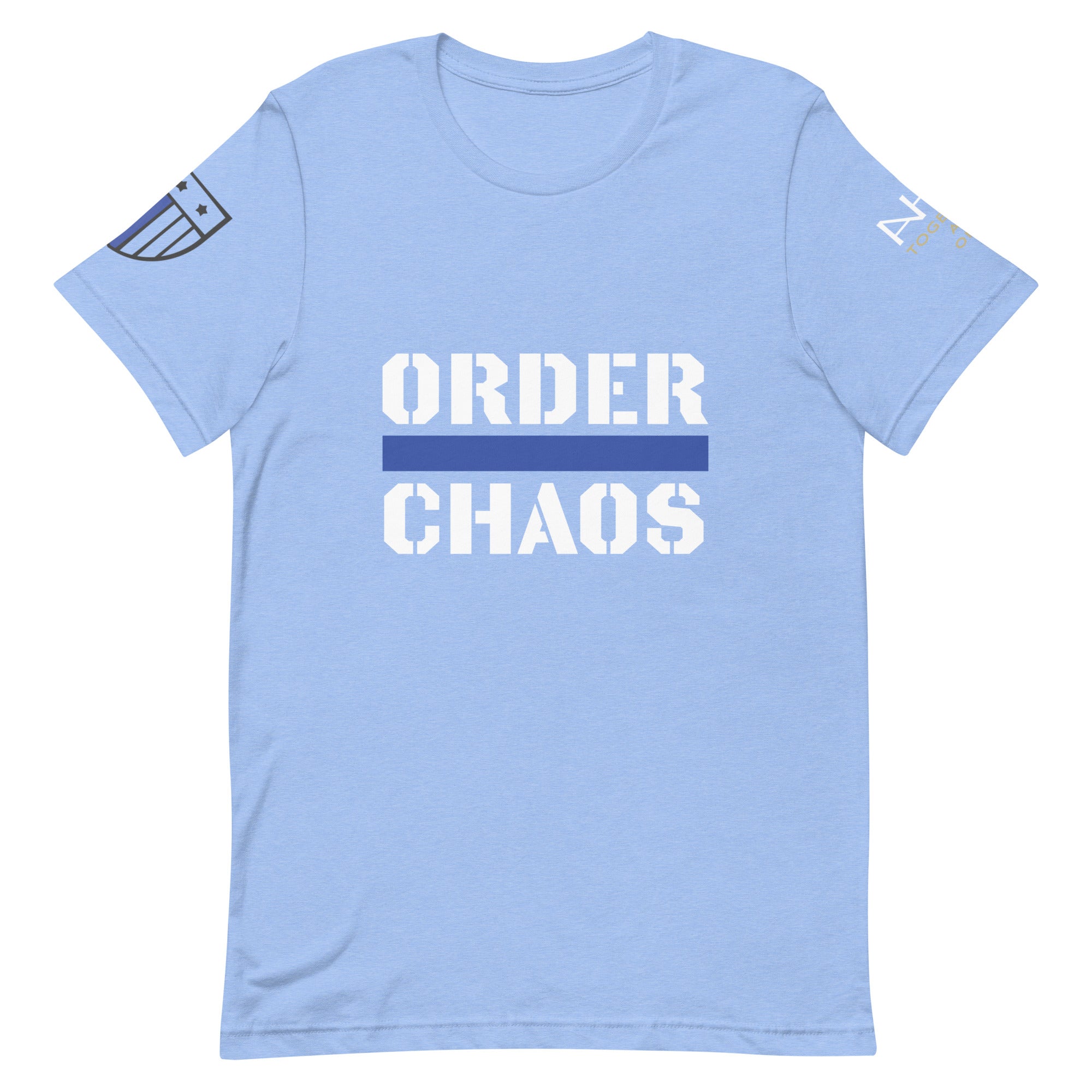 Order Over Chaos - Men's Thin Blue Line T-Shirt - American Heroes Apparel