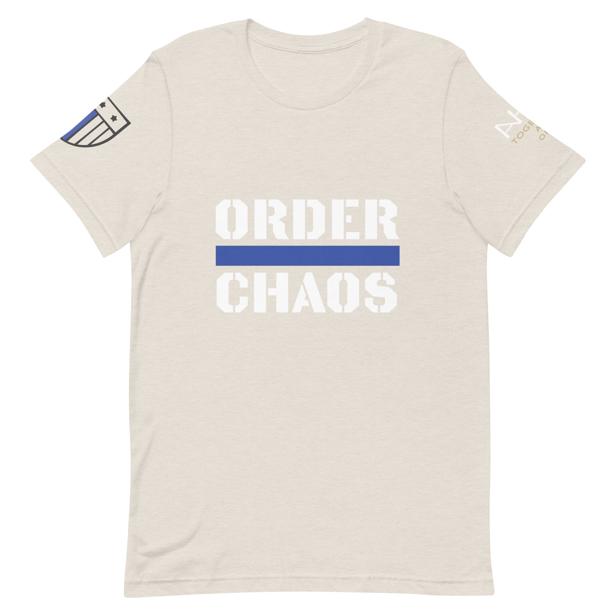 Order Over Chaos - Men's Thin Blue Line T-Shirt - American Heroes Apparel