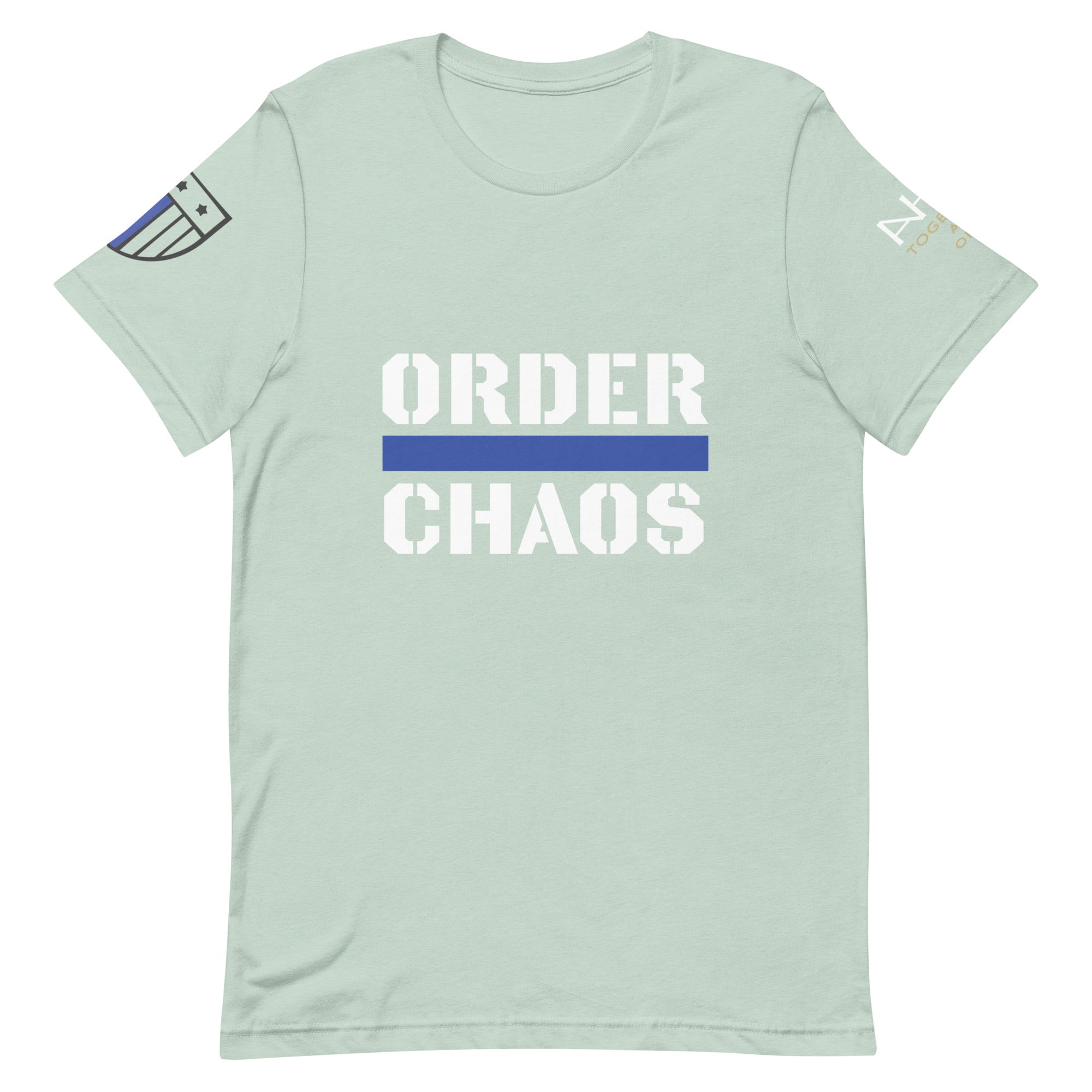 Order Over Chaos - Men's Thin Blue Line T-Shirt - American Heroes Apparel