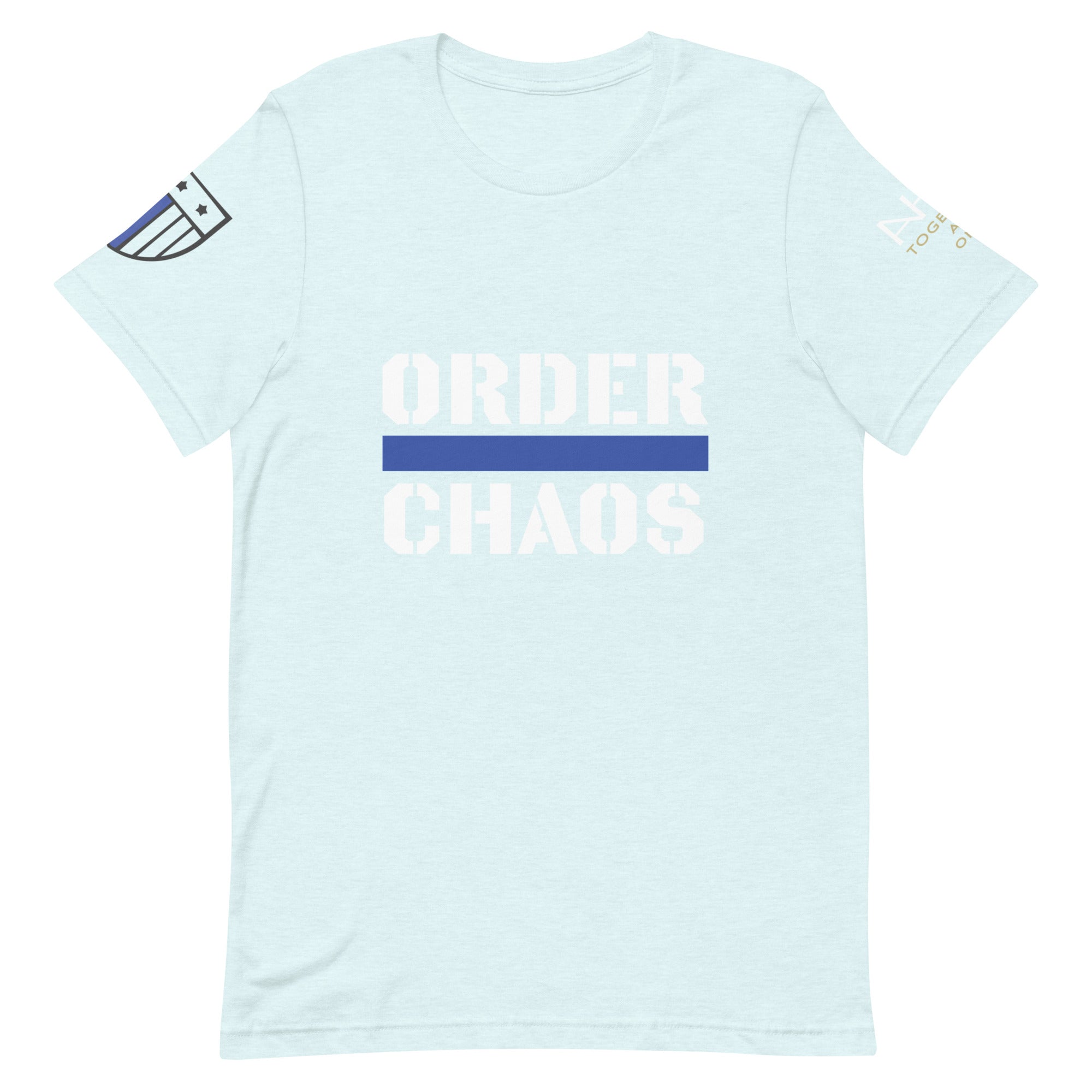 Order Over Chaos - Men's Thin Blue Line T-Shirt - American Heroes Apparel
