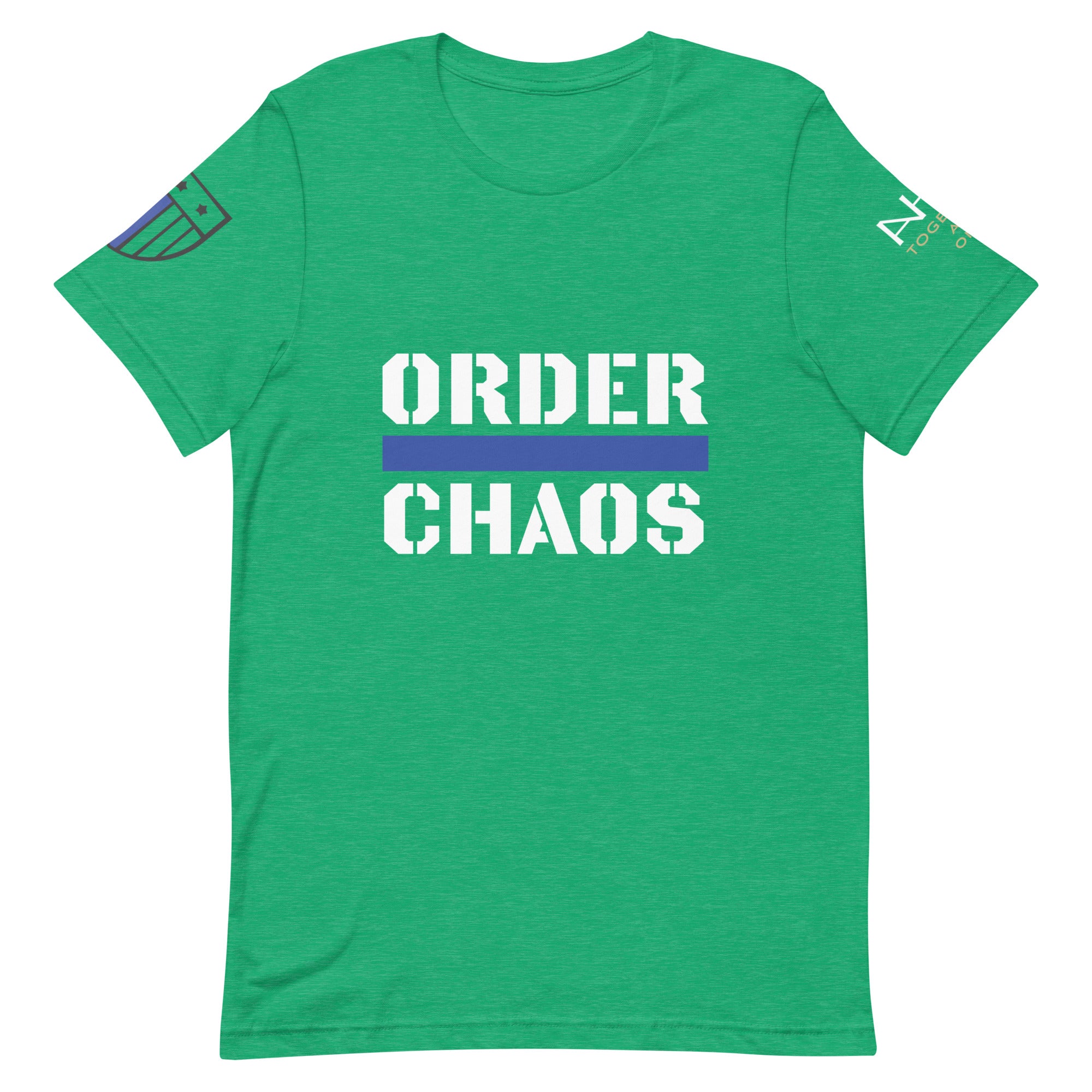 Order Over Chaos - Men's Thin Blue Line T-Shirt - American Heroes Apparel