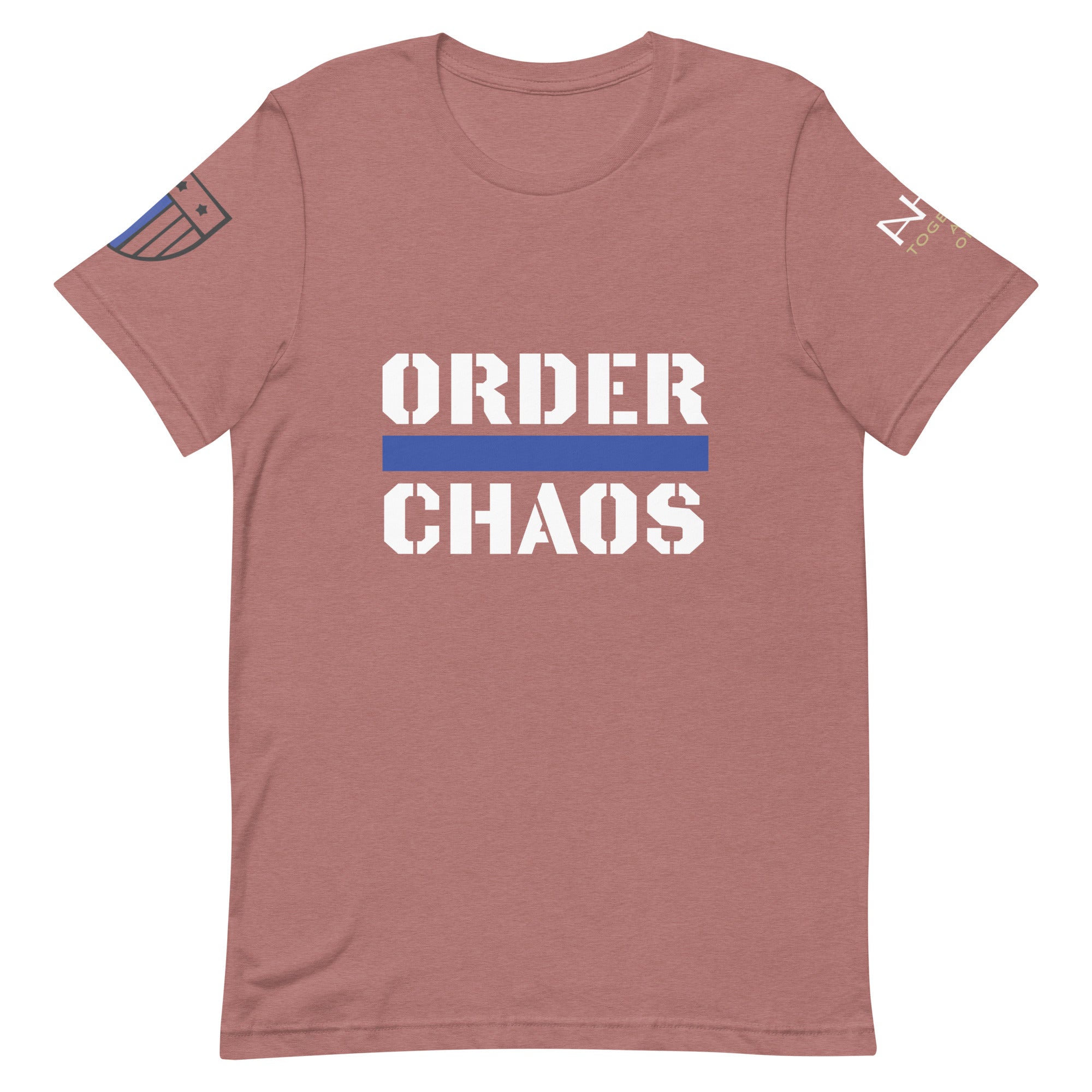 Order Over Chaos - Men's Thin Blue Line T-Shirt - American Heroes Apparel