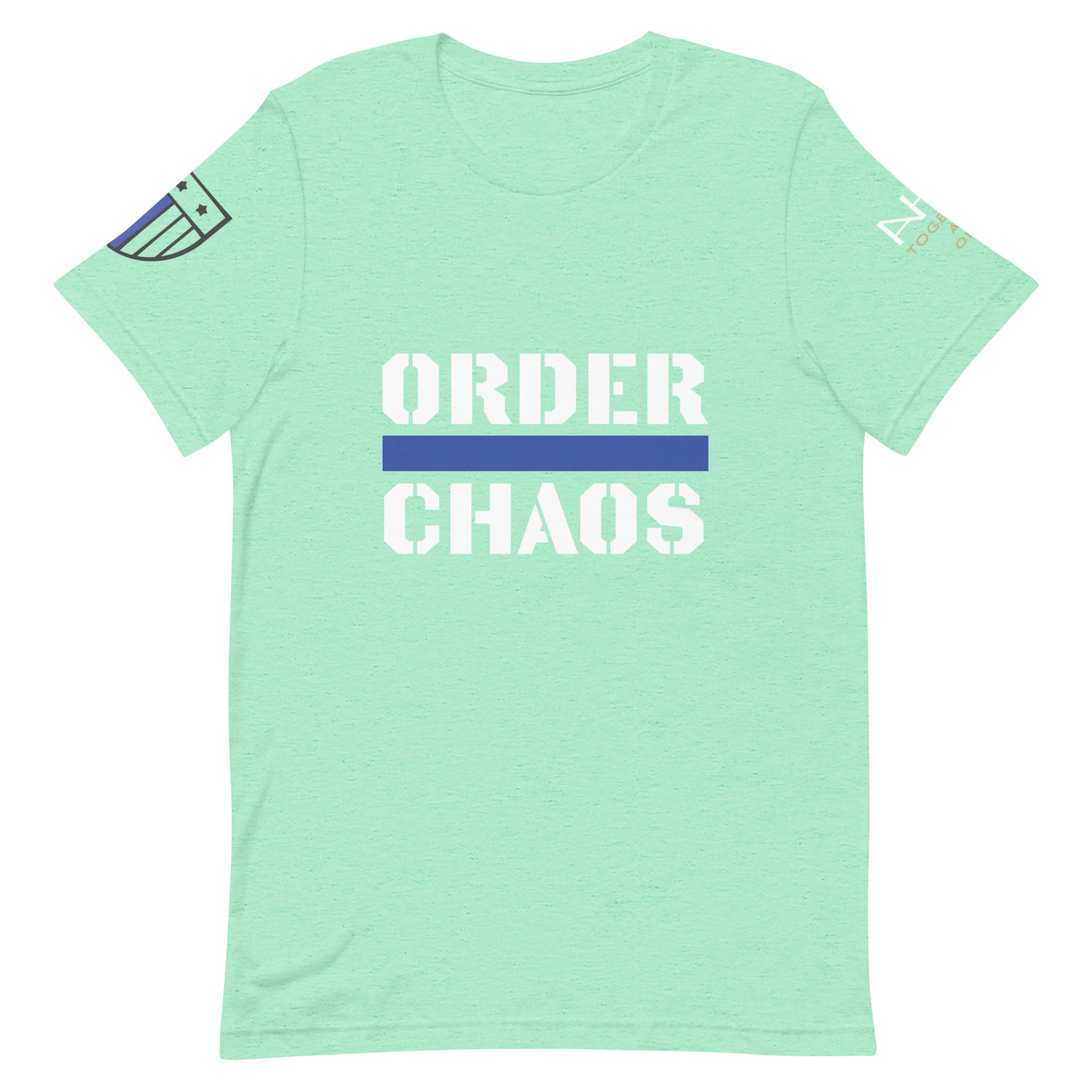 Order Over Chaos - Men's Thin Blue Line T-Shirt - American Heroes Apparel