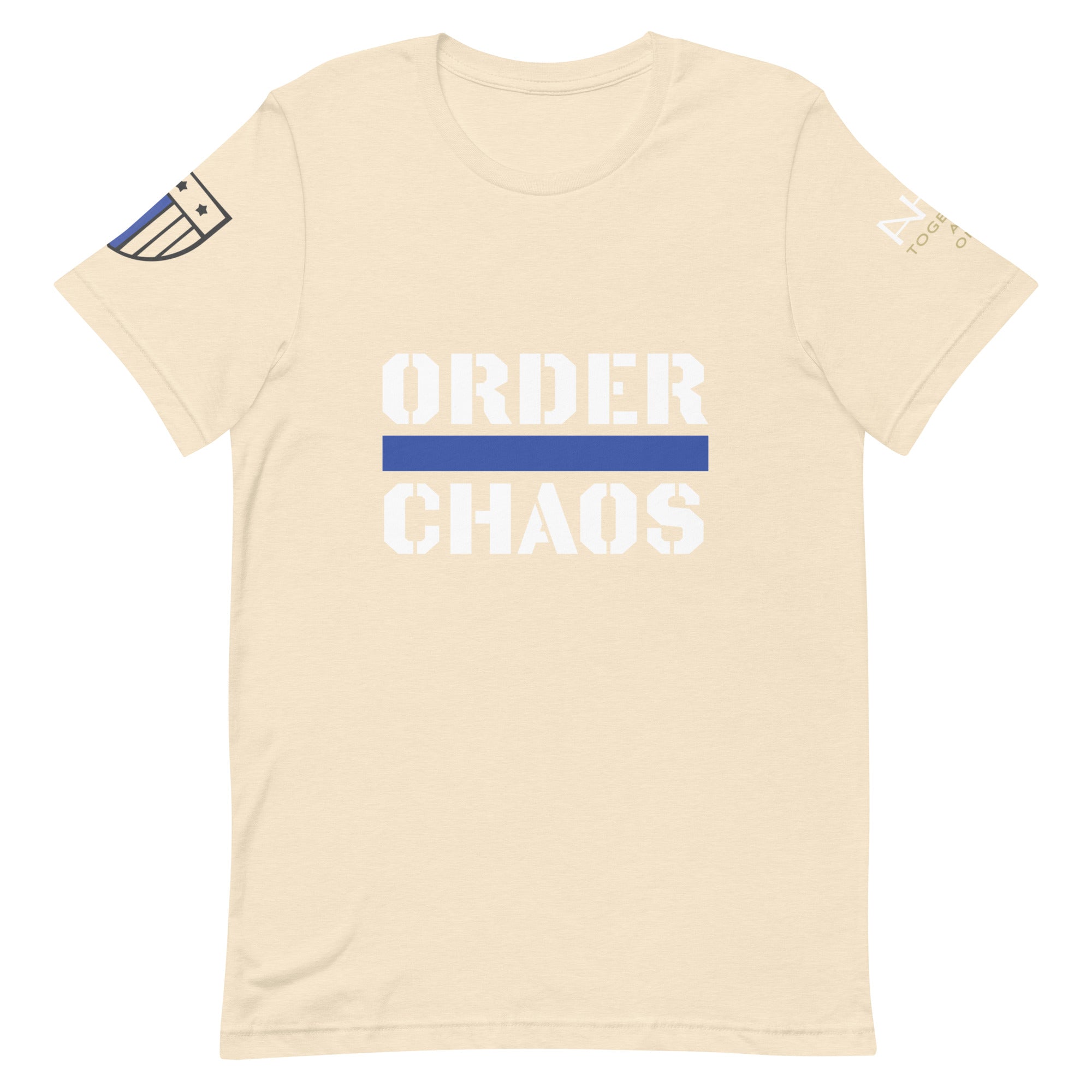 Order Over Chaos - Men's Thin Blue Line T-Shirt - American Heroes Apparel