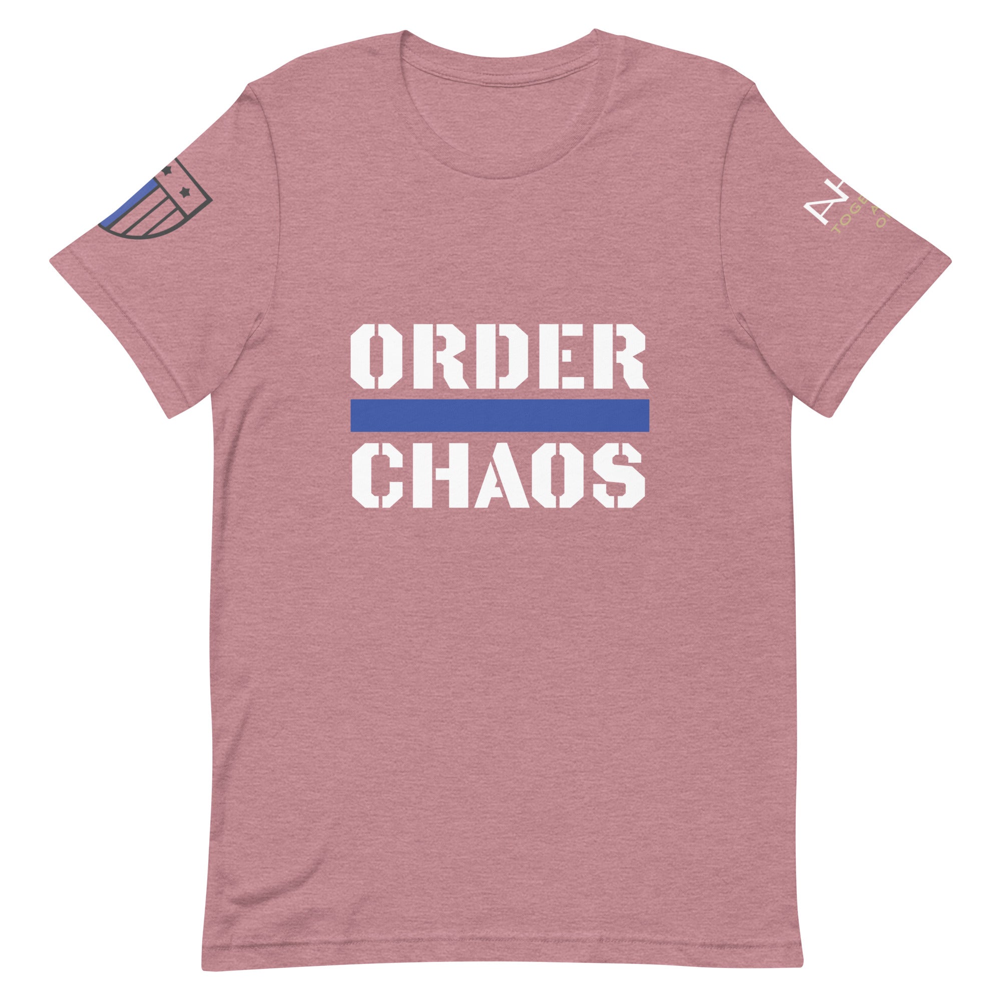 Order Over Chaos - Men's Thin Blue Line T-Shirt - American Heroes Apparel