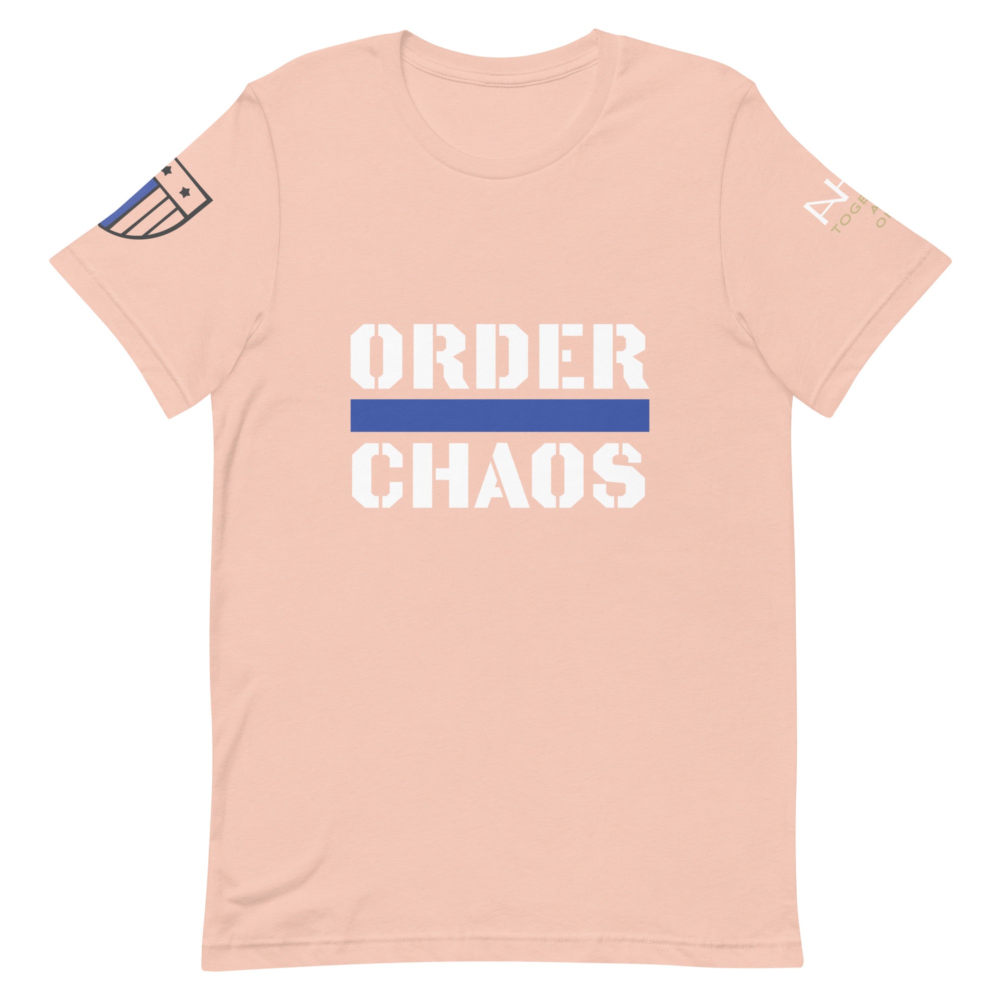 Order Over Chaos - Men's Thin Blue Line T-Shirt - American Heroes Apparel