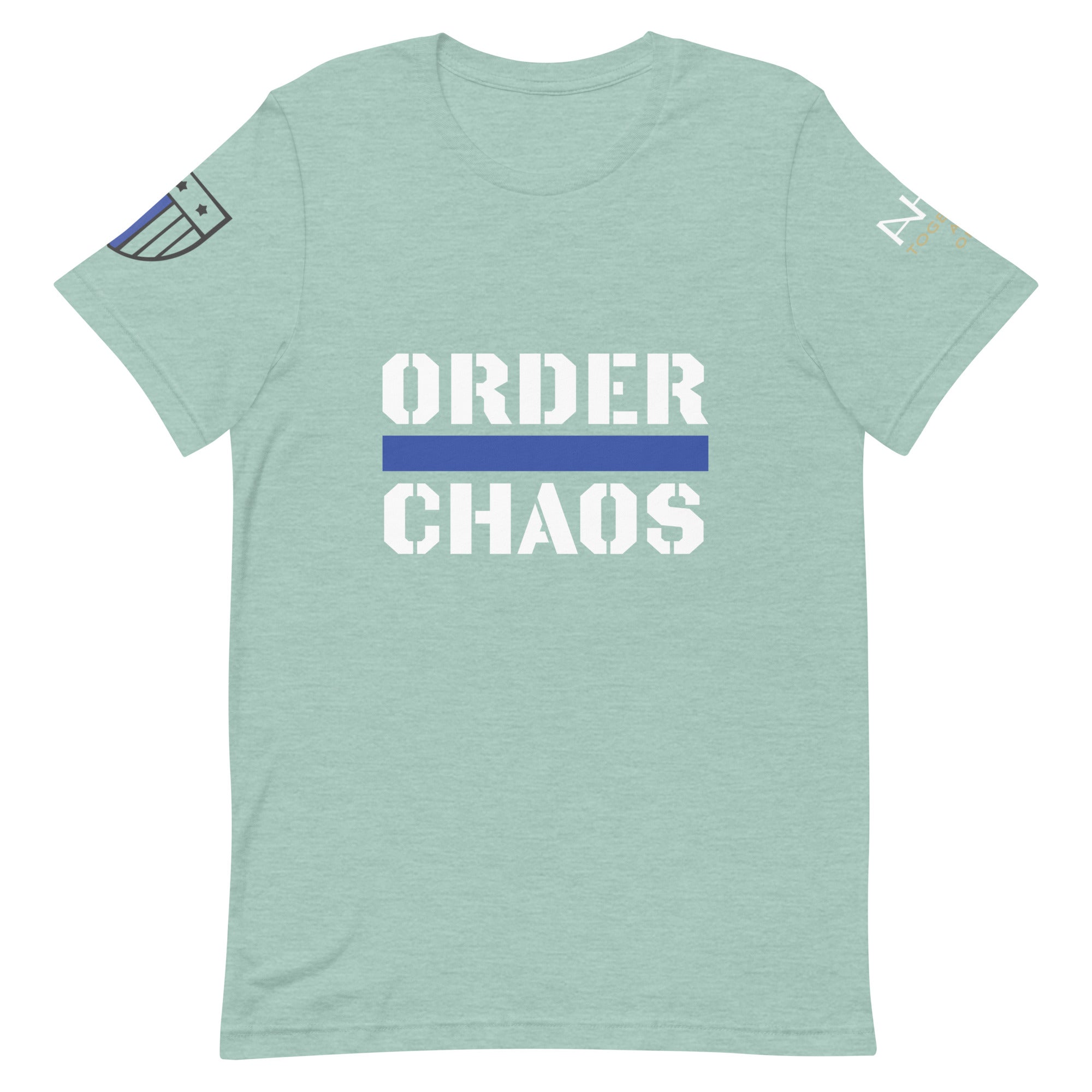 Order Over Chaos - Men's Thin Blue Line T-Shirt - American Heroes Apparel