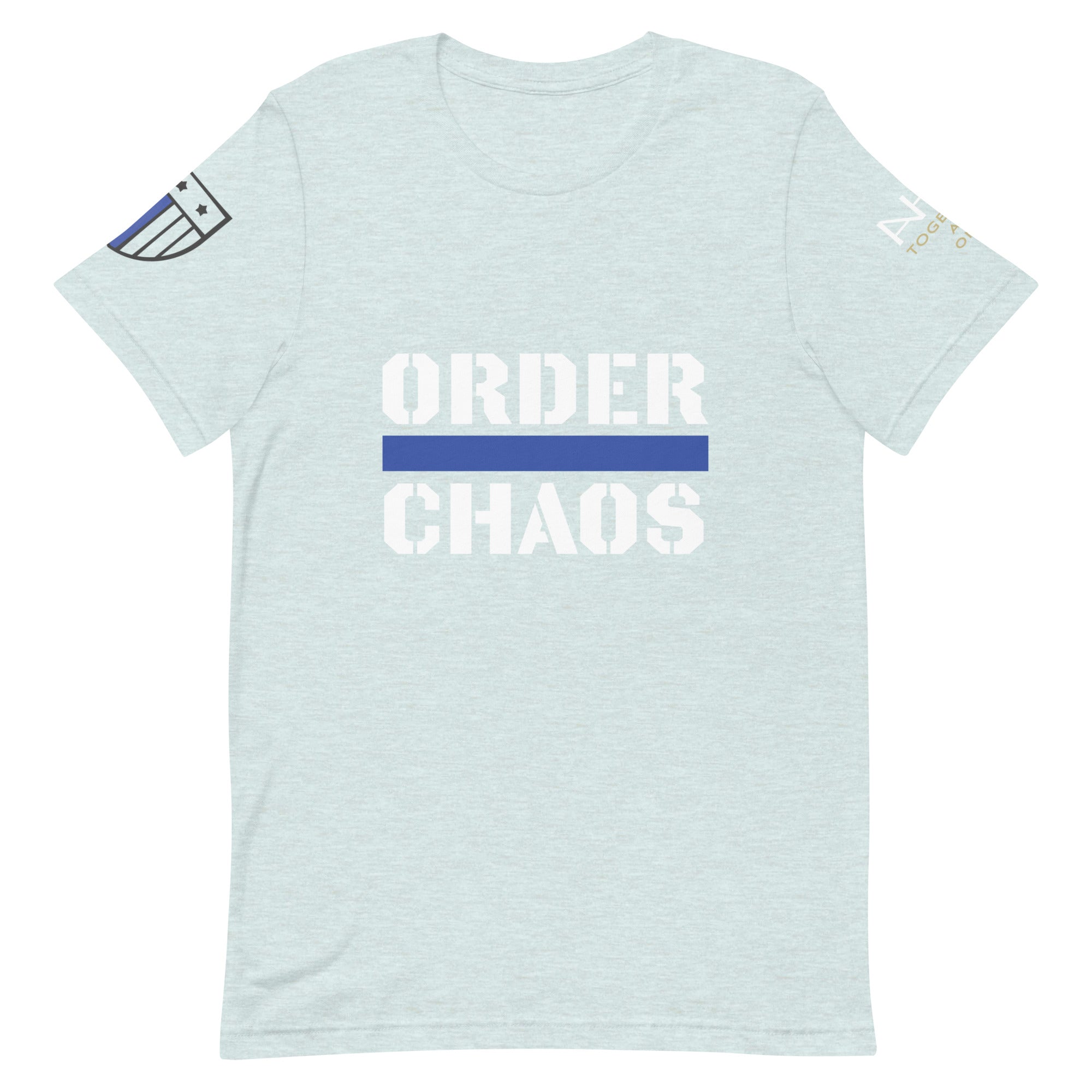 Order Over Chaos - Men's Thin Blue Line T-Shirt - American Heroes Apparel