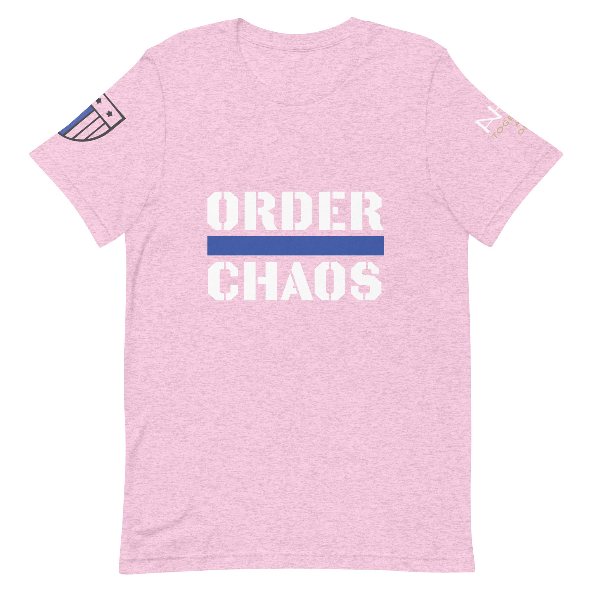 Order Over Chaos - Men's Thin Blue Line T-Shirt - American Heroes Apparel