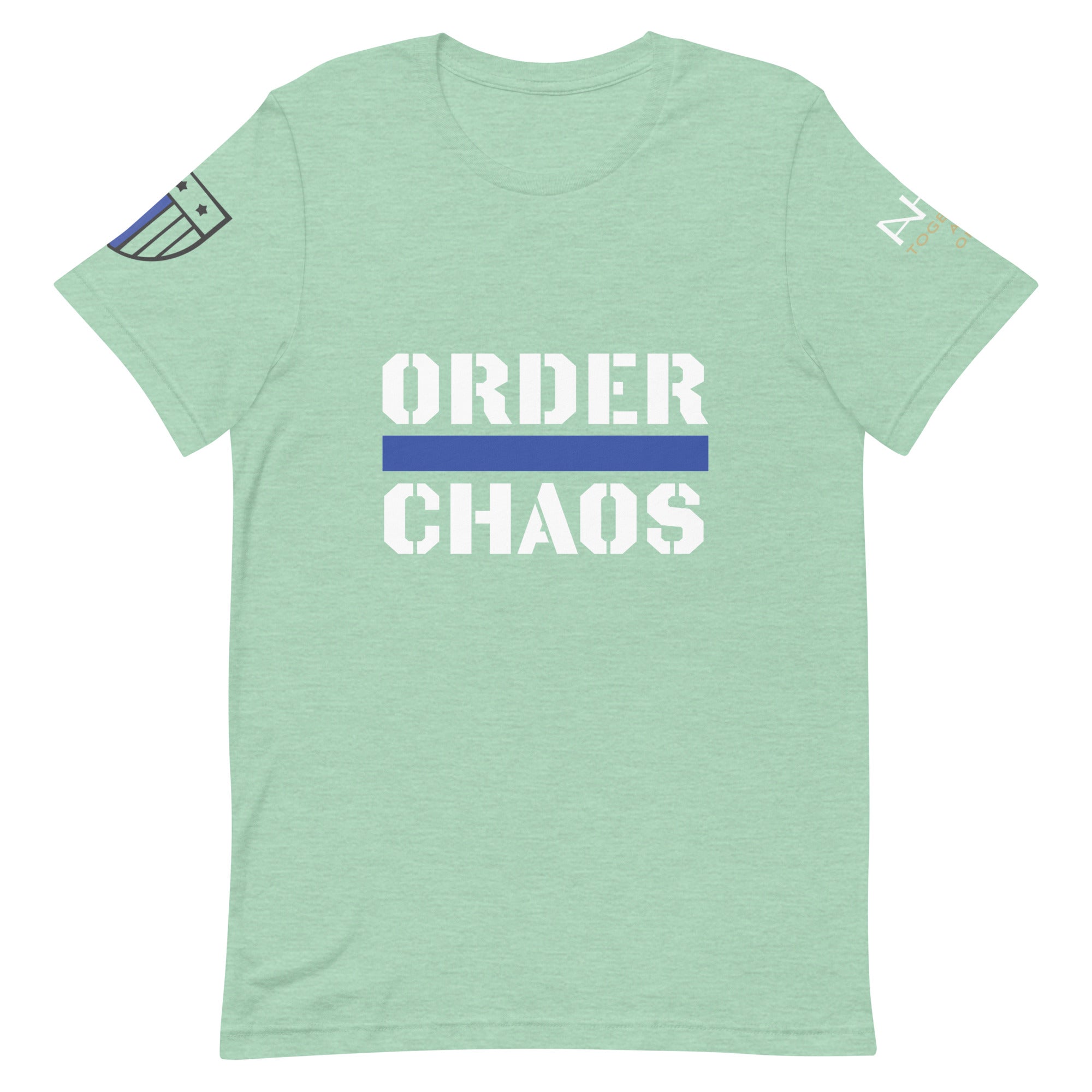 Order Over Chaos - Men's Thin Blue Line T-Shirt - American Heroes Apparel