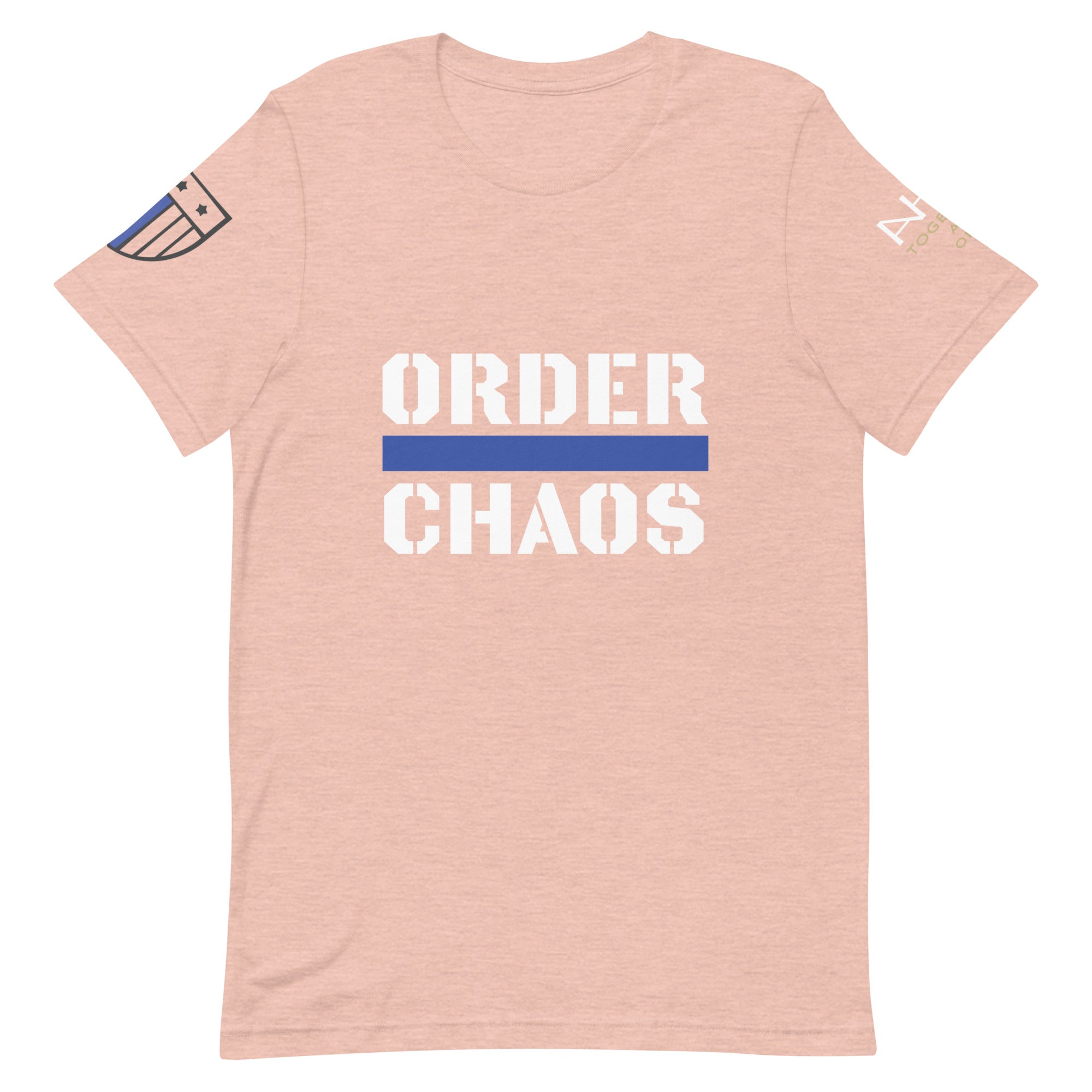 Order Over Chaos - Men's Thin Blue Line T-Shirt - American Heroes Apparel