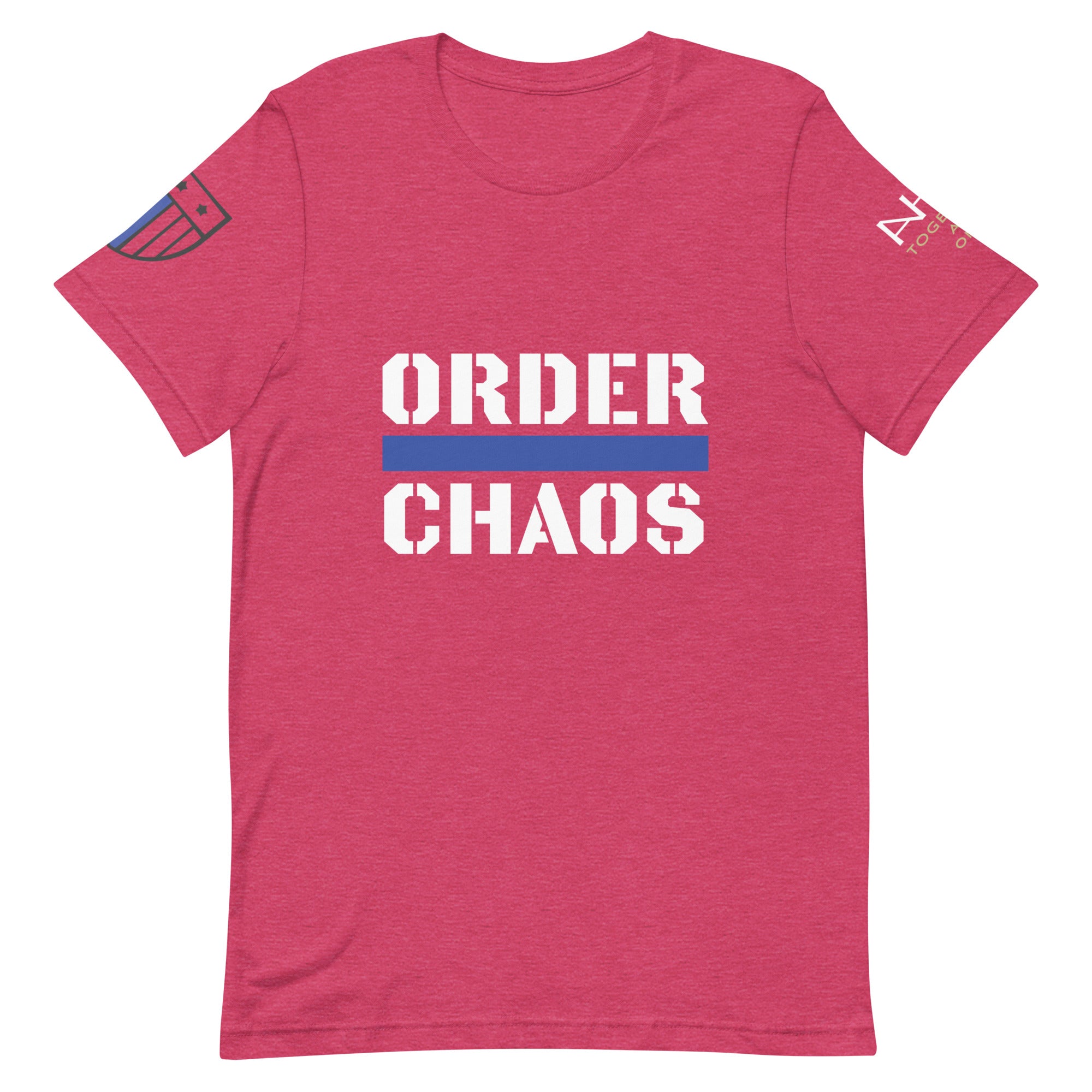 Order Over Chaos - Men's Thin Blue Line T-Shirt - American Heroes Apparel