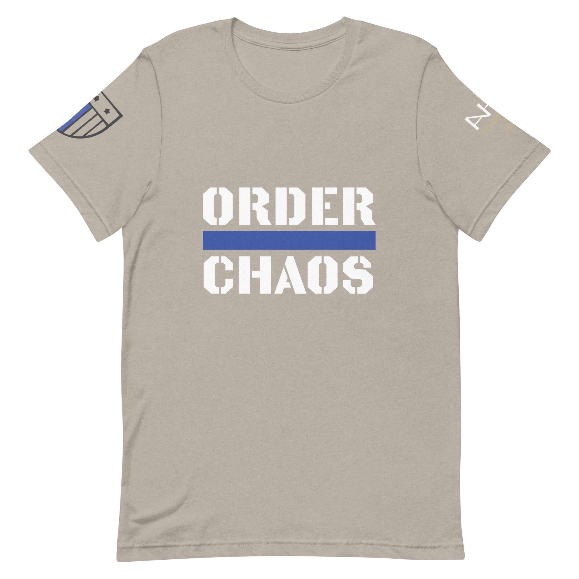 Order Over Chaos - Men's Thin Blue Line T-Shirt - American Heroes Apparel