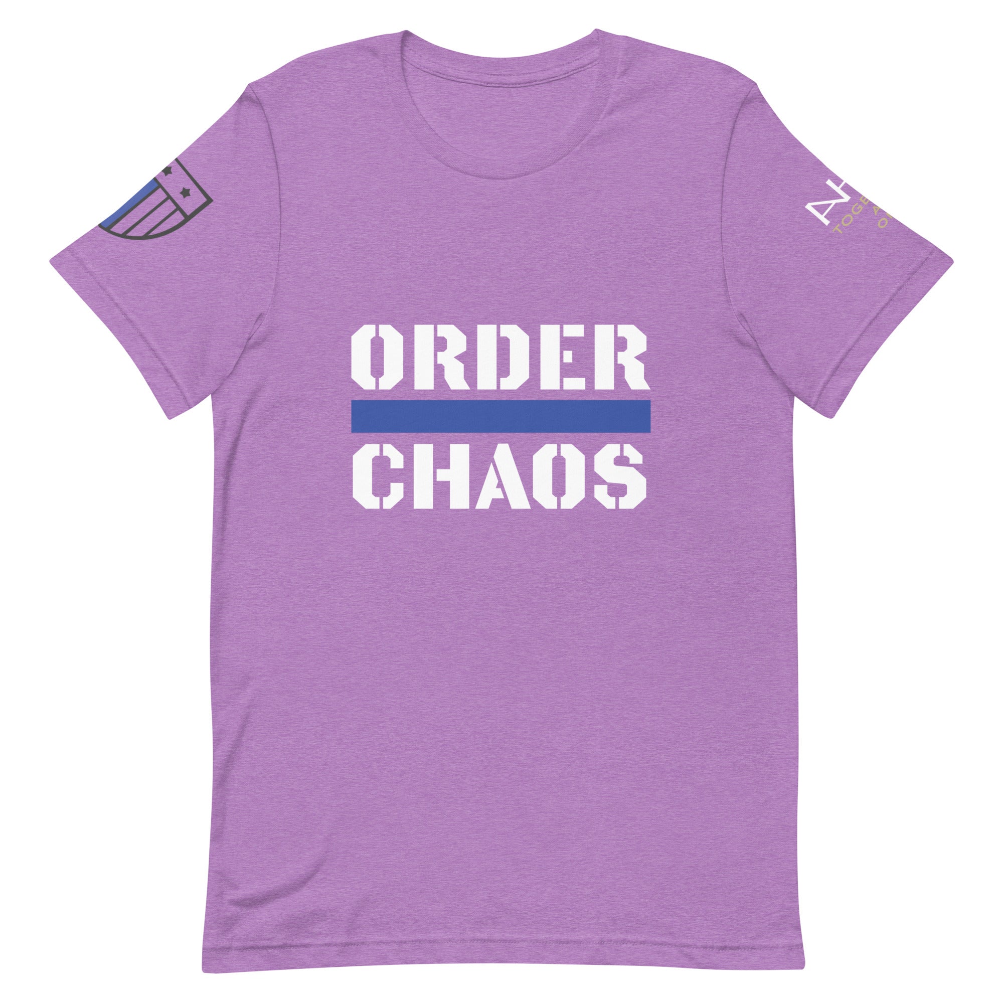 Order Over Chaos - Men's Thin Blue Line T-Shirt - American Heroes Apparel