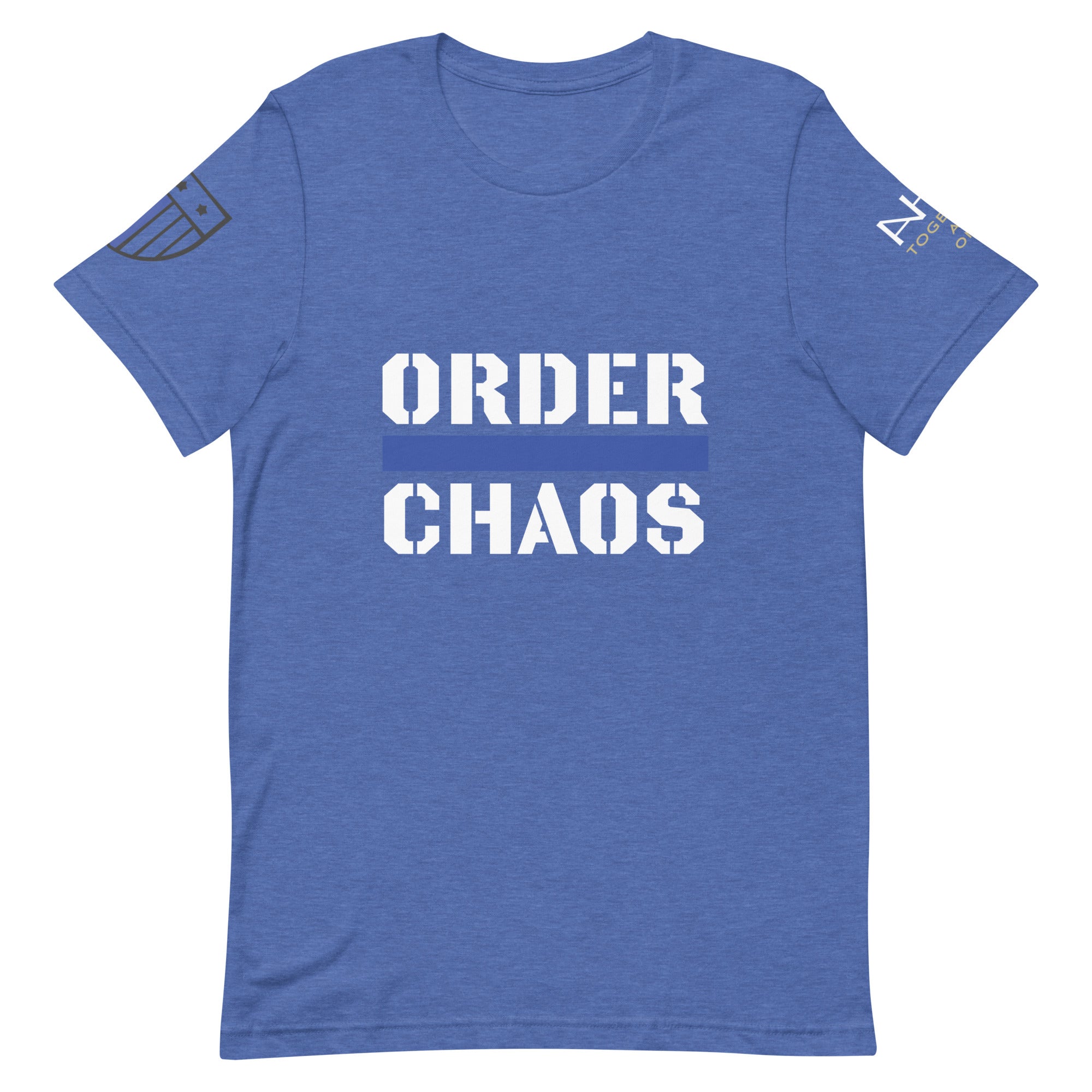 Order Over Chaos - Men's Thin Blue Line T-Shirt - American Heroes Apparel
