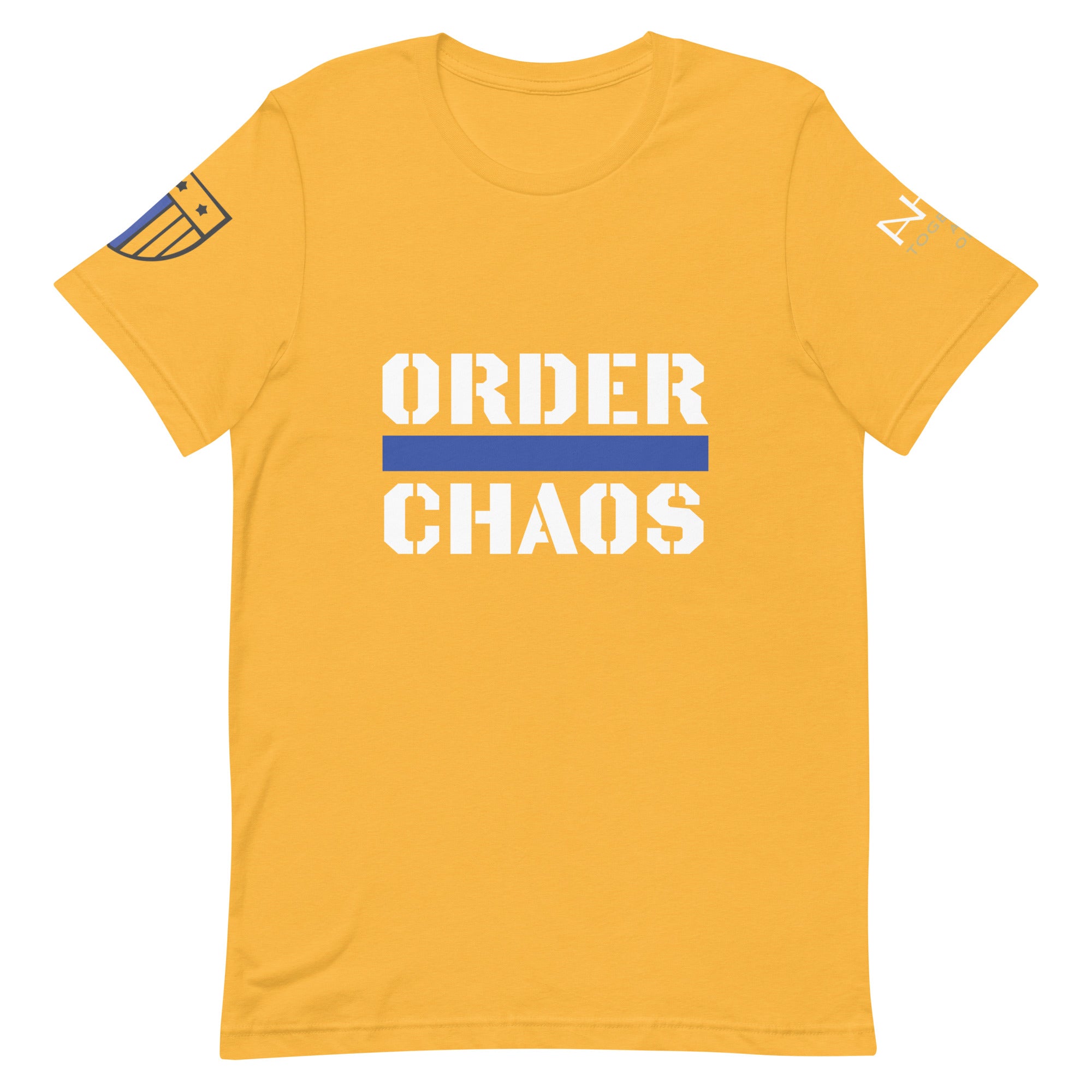 Order Over Chaos - Men's Thin Blue Line T-Shirt - American Heroes Apparel
