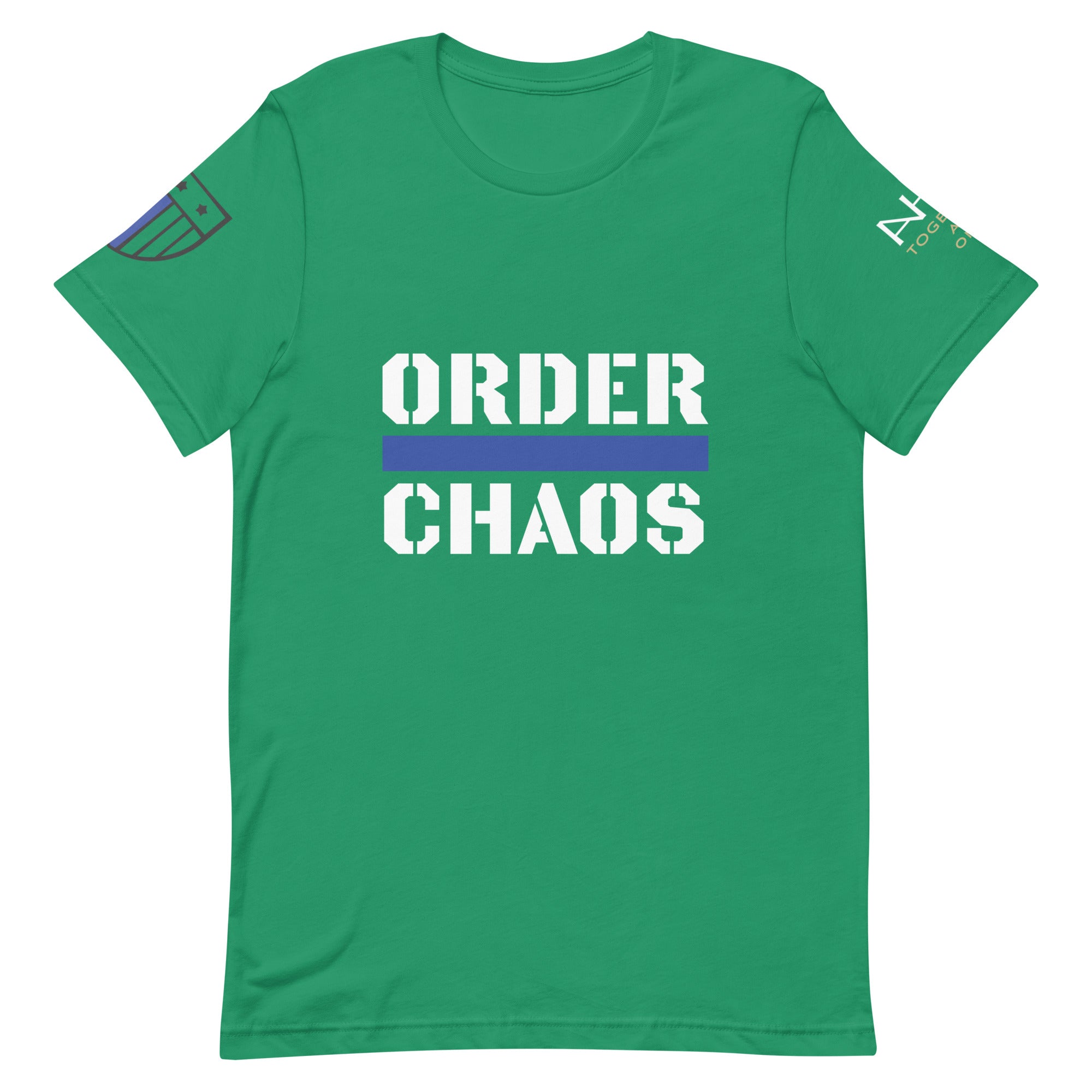 Order Over Chaos - Men's Thin Blue Line T-Shirt - American Heroes Apparel