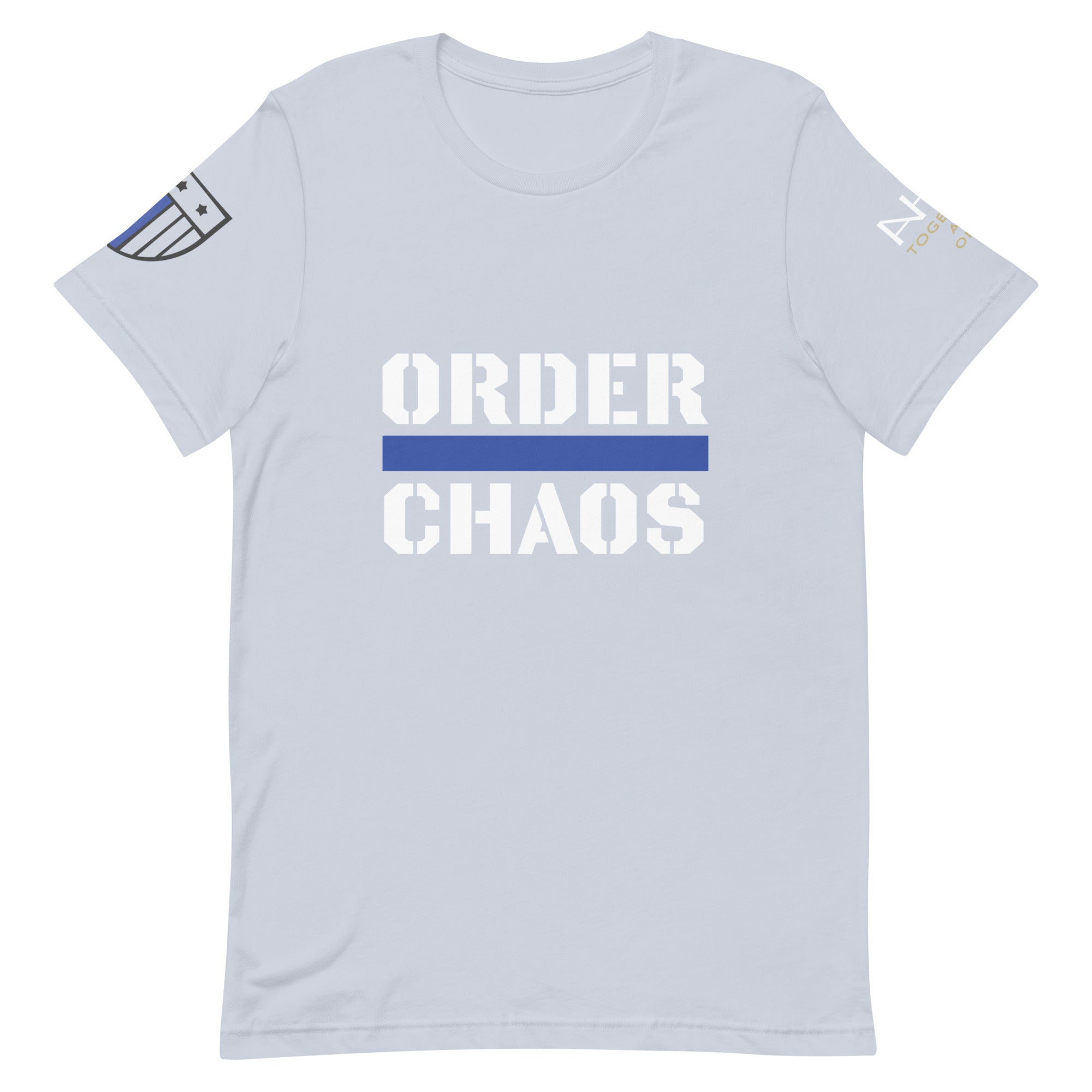 Order Over Chaos - Men's Thin Blue Line T-Shirt - American Heroes Apparel