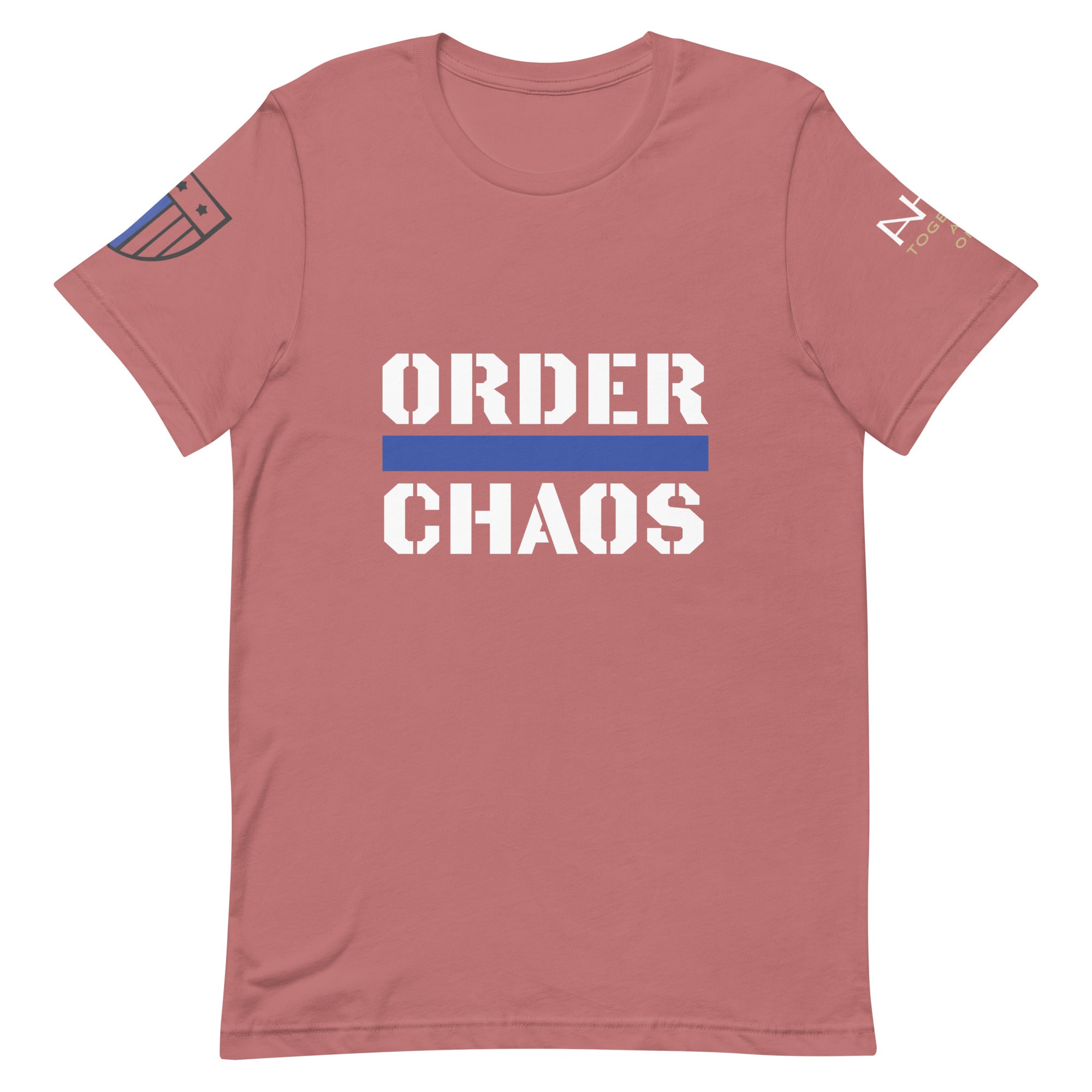 Order Over Chaos - Men's Thin Blue Line T-Shirt - American Heroes Apparel