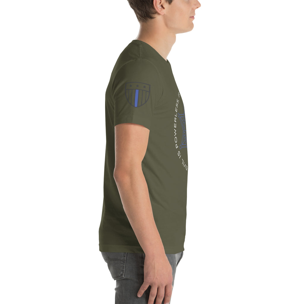 "Evil Is Powerless If The Good Are Unafraid" - Men's T-Shirt - American Heroes Apparel
