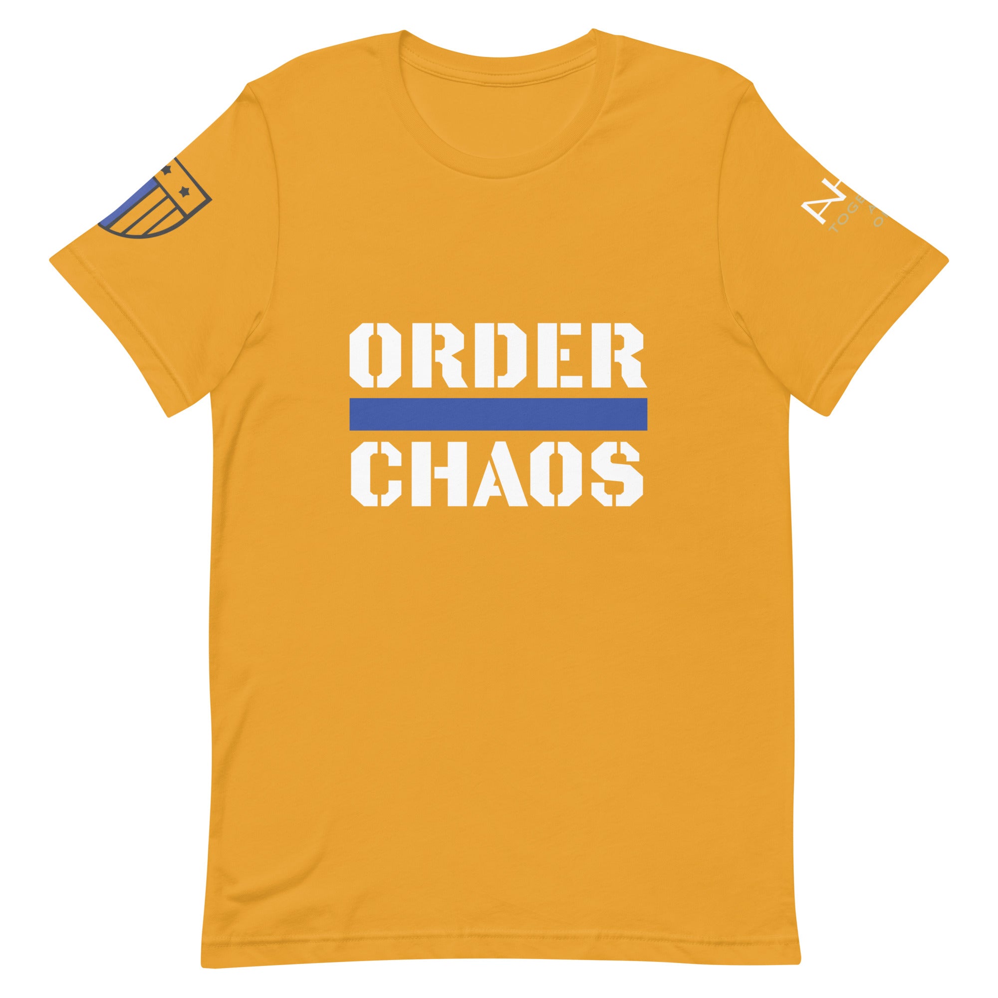 Order Over Chaos - Men's Thin Blue Line T-Shirt - American Heroes Apparel