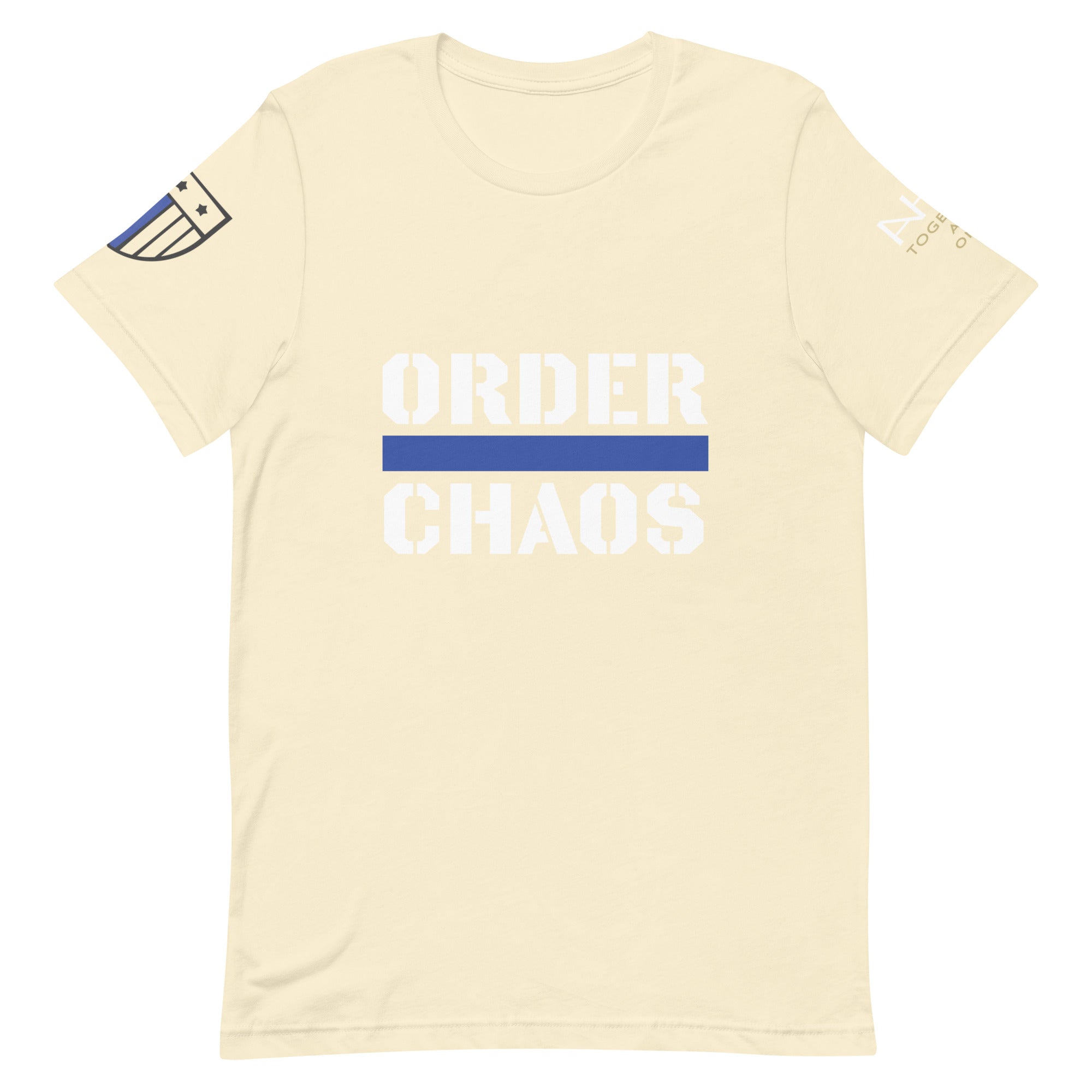Order Over Chaos - Men's Thin Blue Line T-Shirt - American Heroes Apparel