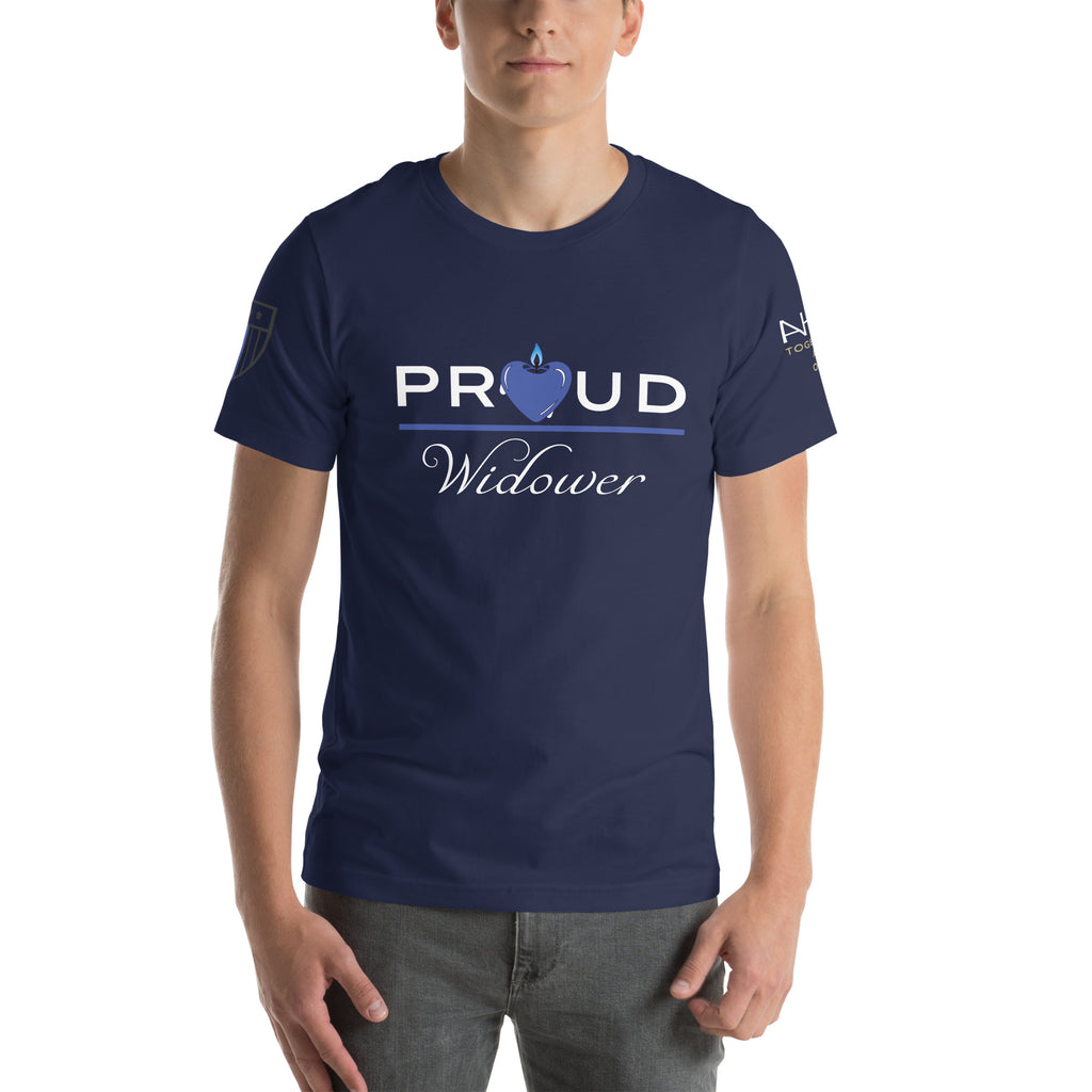 Proud LEO Widower - Men's T-Shirt - American Heroes Apparel