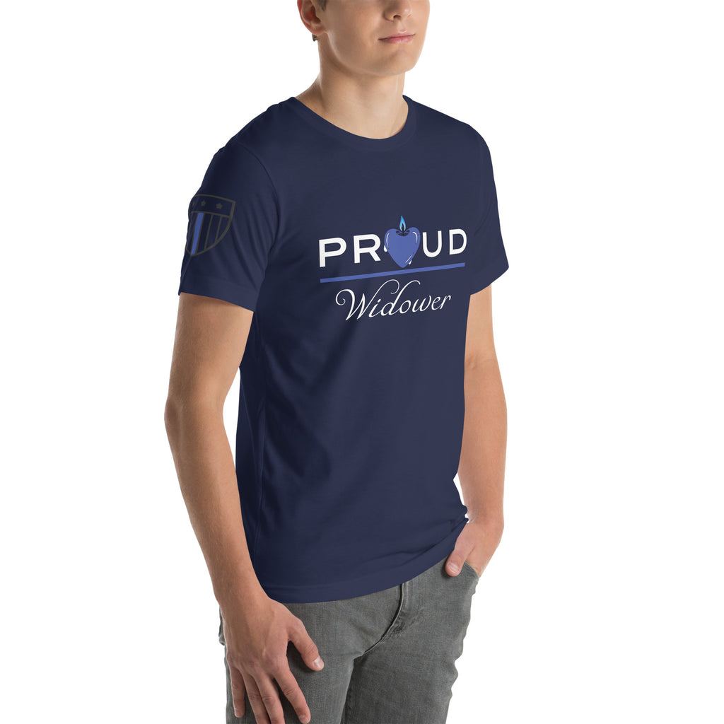 Proud LEO Widower - Men's T-Shirt - American Heroes Apparel