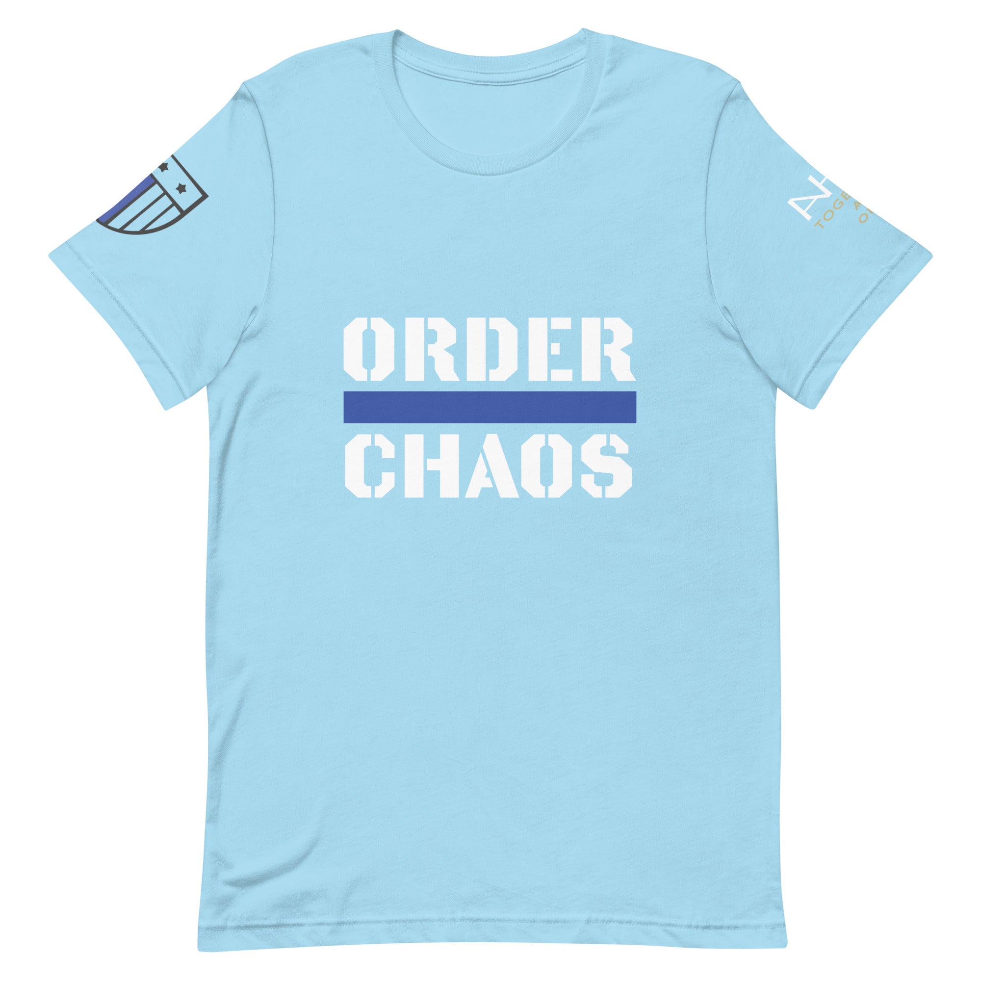 Order Over Chaos - Men's Thin Blue Line T-Shirt - American Heroes Apparel