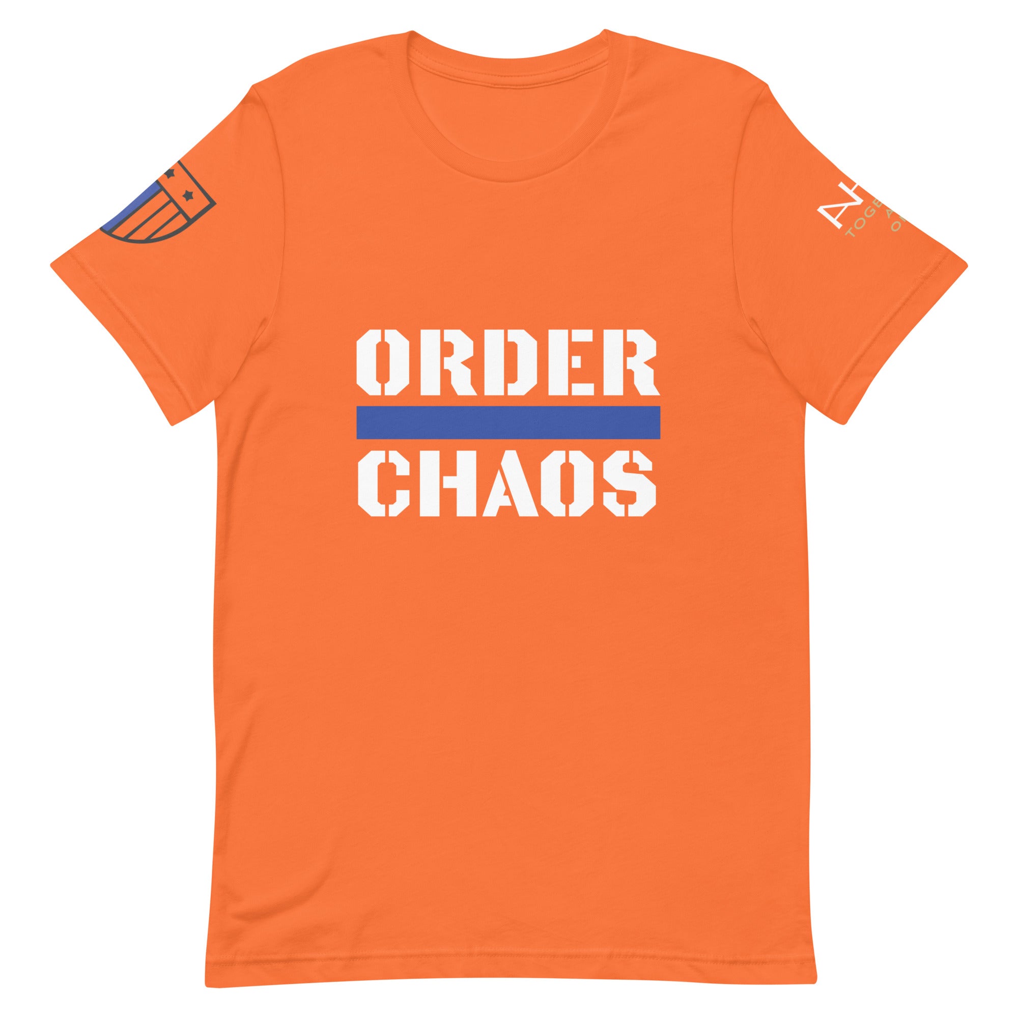 Order Over Chaos - Men's Thin Blue Line T-Shirt - American Heroes Apparel
