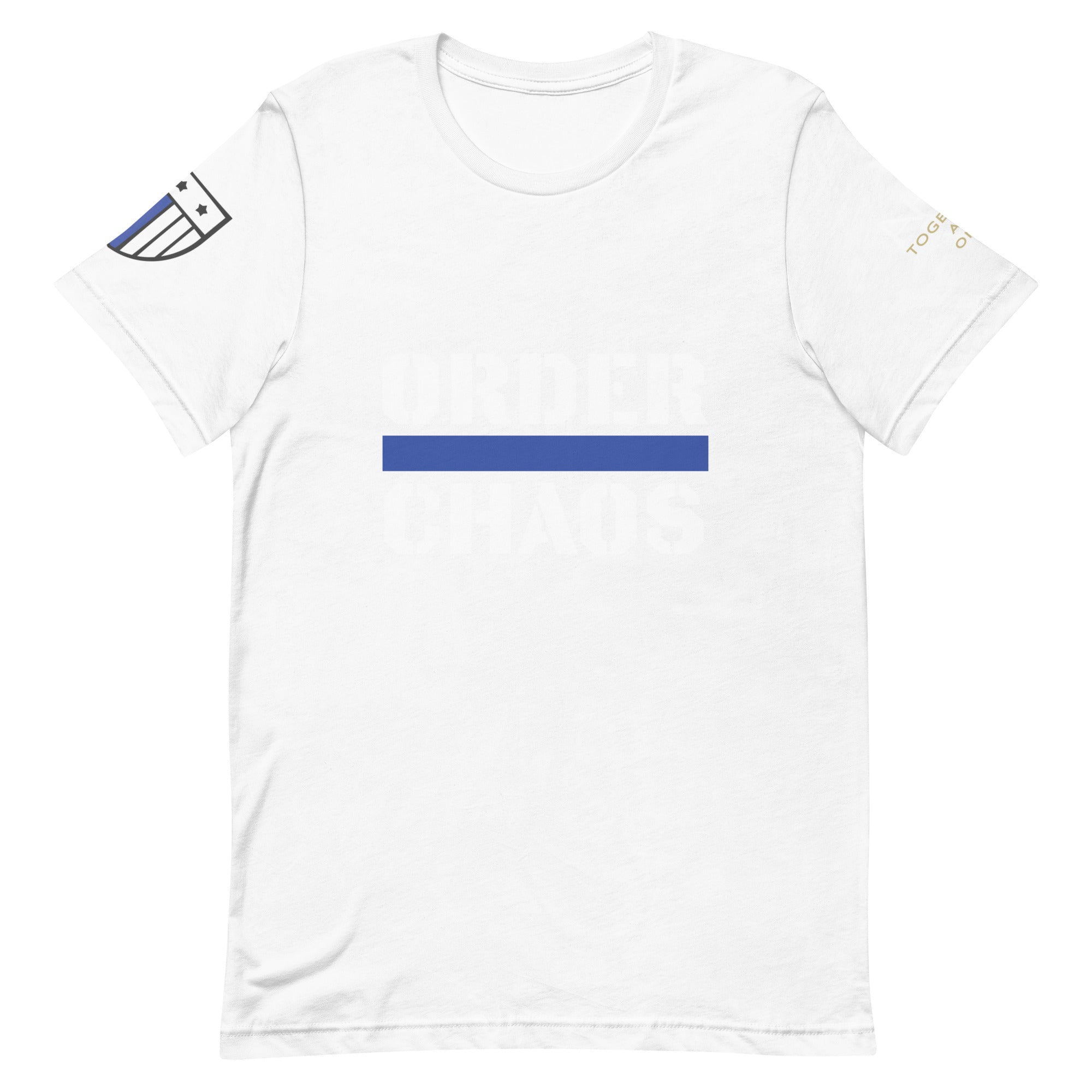 Order Over Chaos - Men's Thin Blue Line T-Shirt - American Heroes Apparel