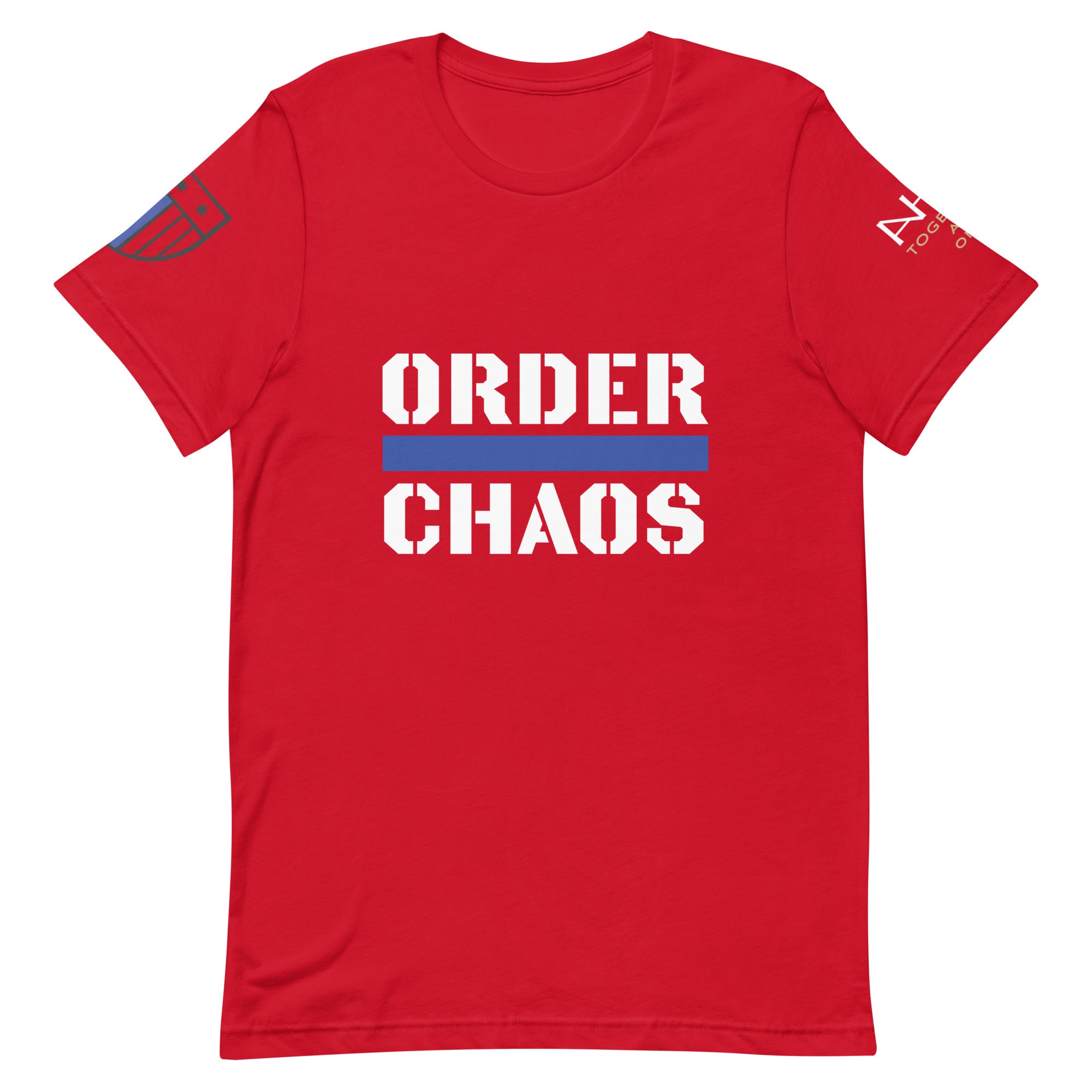 Order Over Chaos - Men's Thin Blue Line T-Shirt - American Heroes Apparel