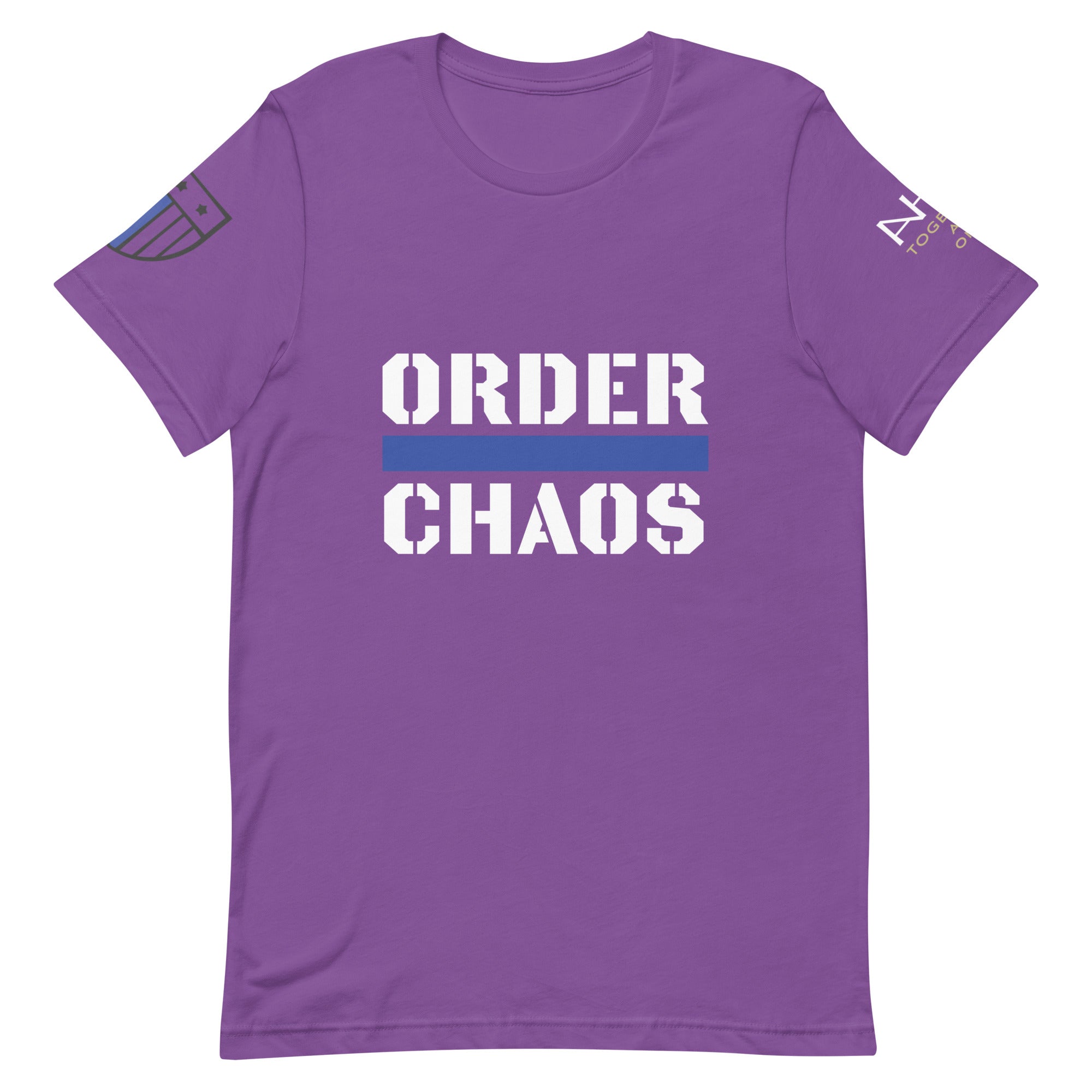 Order Over Chaos - Men's Thin Blue Line T-Shirt - American Heroes Apparel