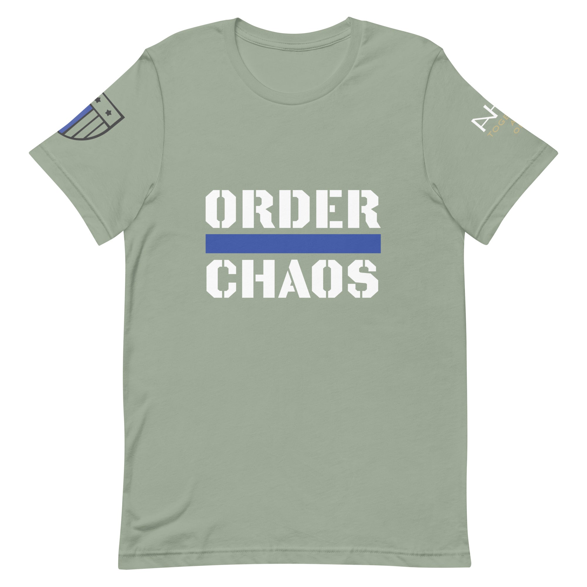 Order Over Chaos - Men's Thin Blue Line T-Shirt - American Heroes Apparel