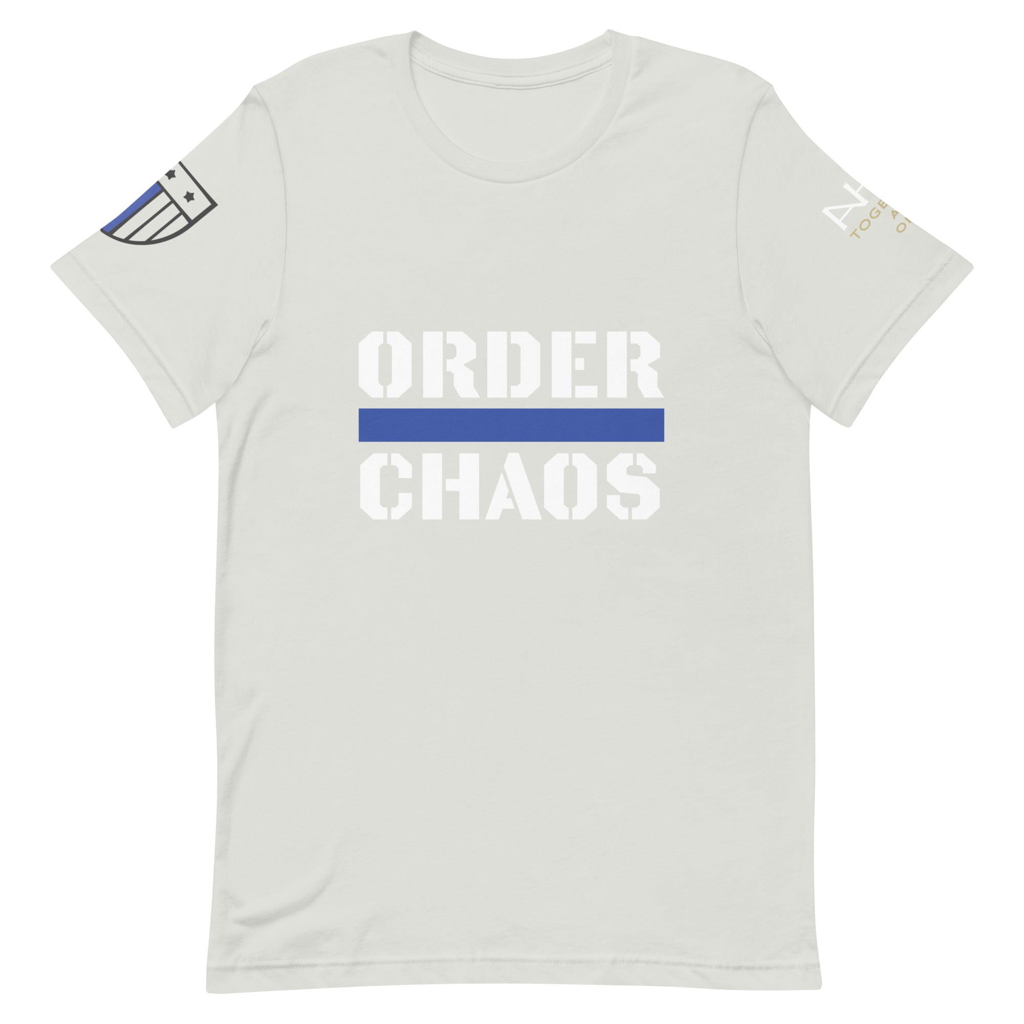 Order Over Chaos - Men's Thin Blue Line T-Shirt - American Heroes Apparel