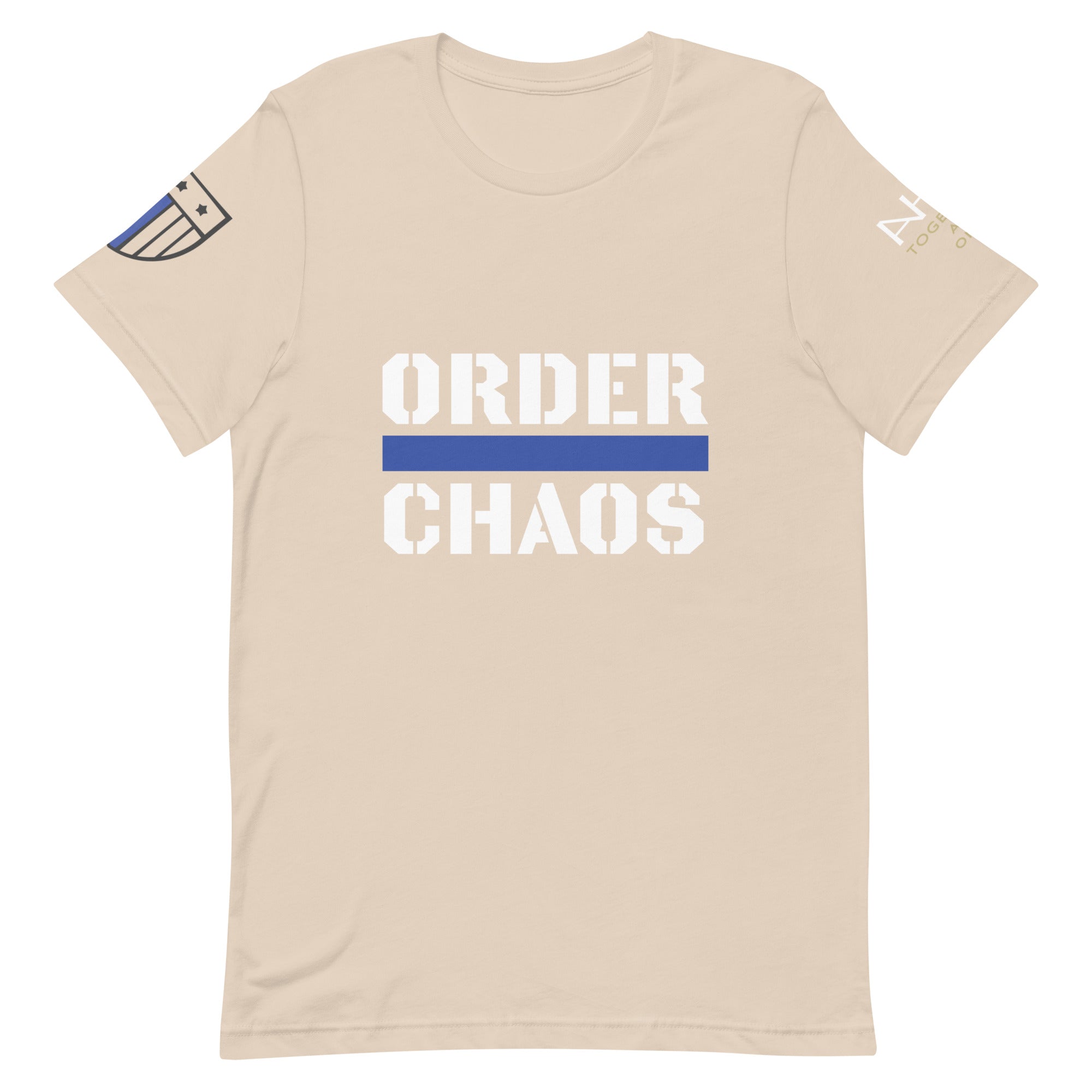 Order Over Chaos - Men's Thin Blue Line T-Shirt - American Heroes Apparel