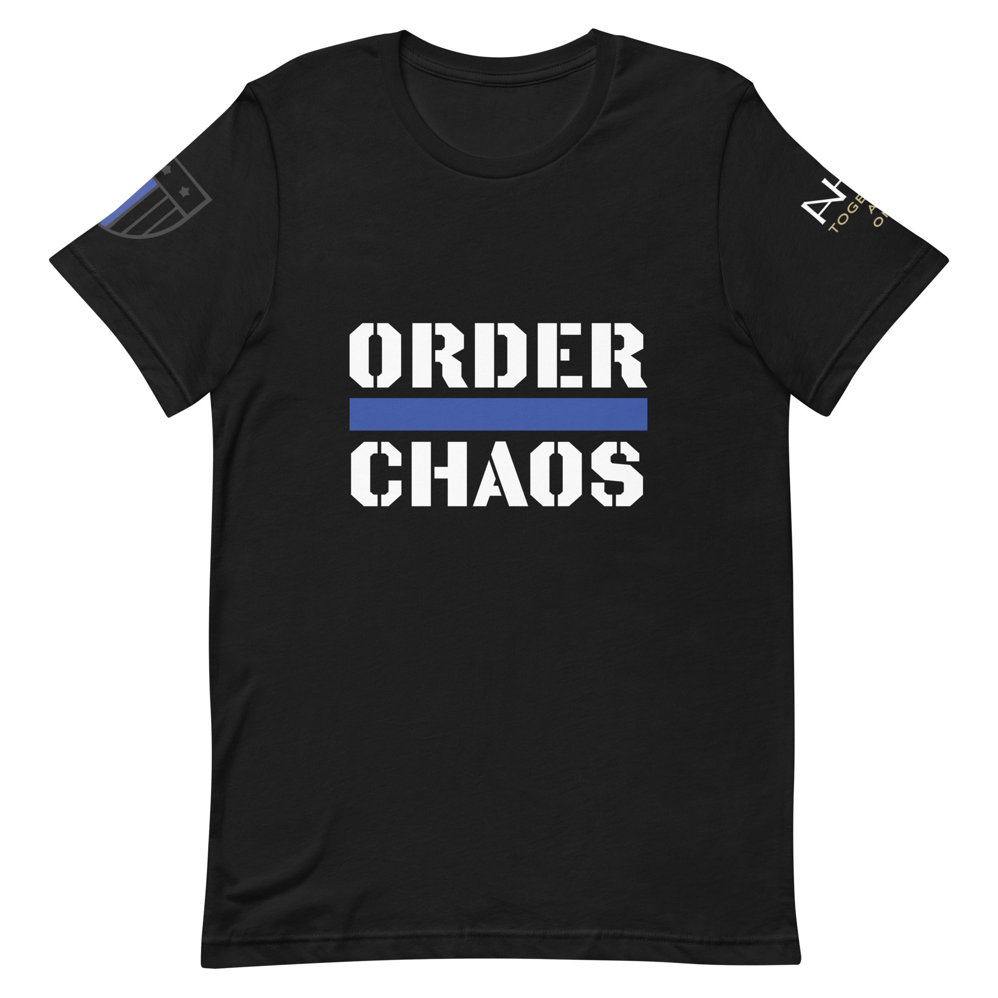 Order Over Chaos - Men's Thin Blue Line T-Shirt - American Heroes Apparel